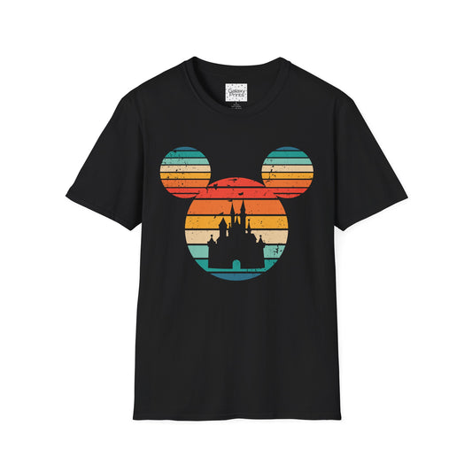 Unisex T-Shirt - DISNEY Inspired - 'Mickey Ears with Pastel Colors Distressed'