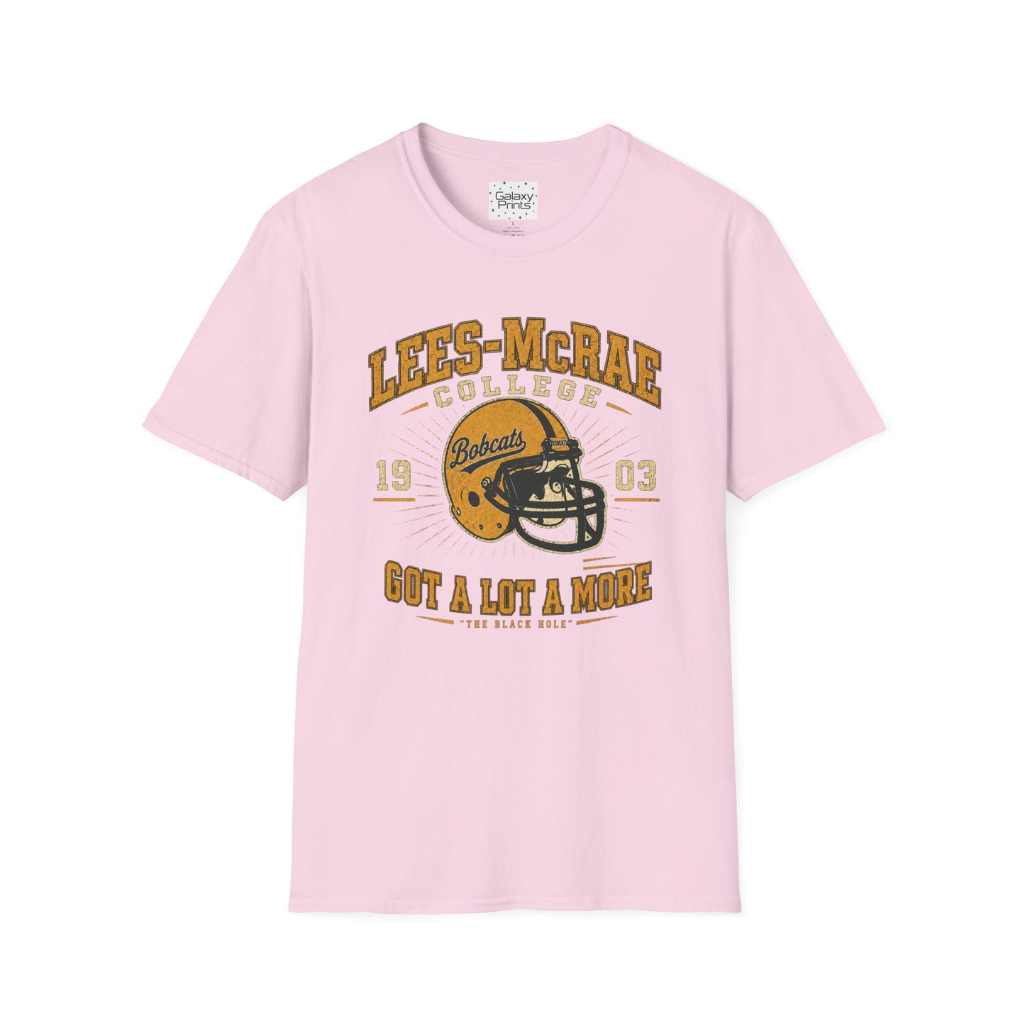 Lees-McRae College Bobcats Vintage Football T-Shirt — Got A Lot A More - The Black Hole