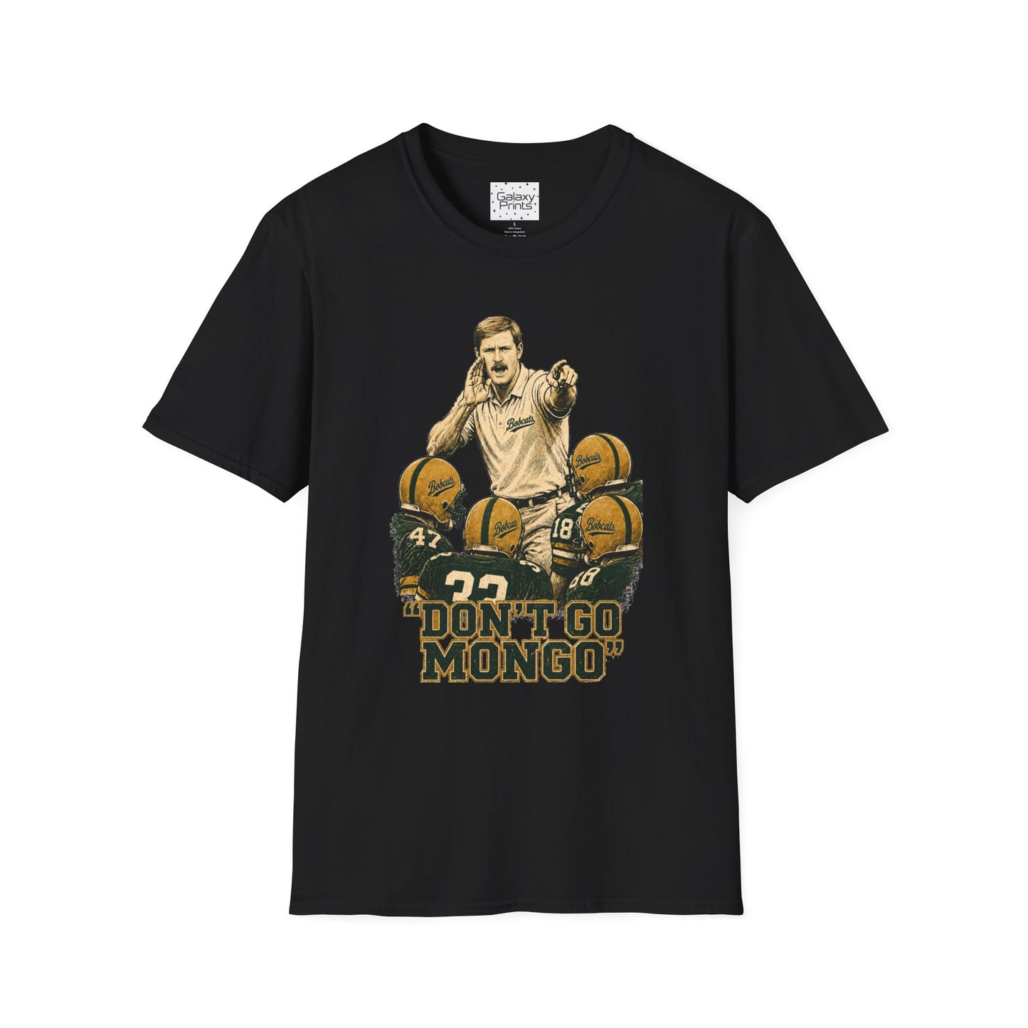 Lees-McRae College Bobcats Vintage Football T-Shirt — Coach Bryan "Don't Go MONDO" - Forever Undefeated