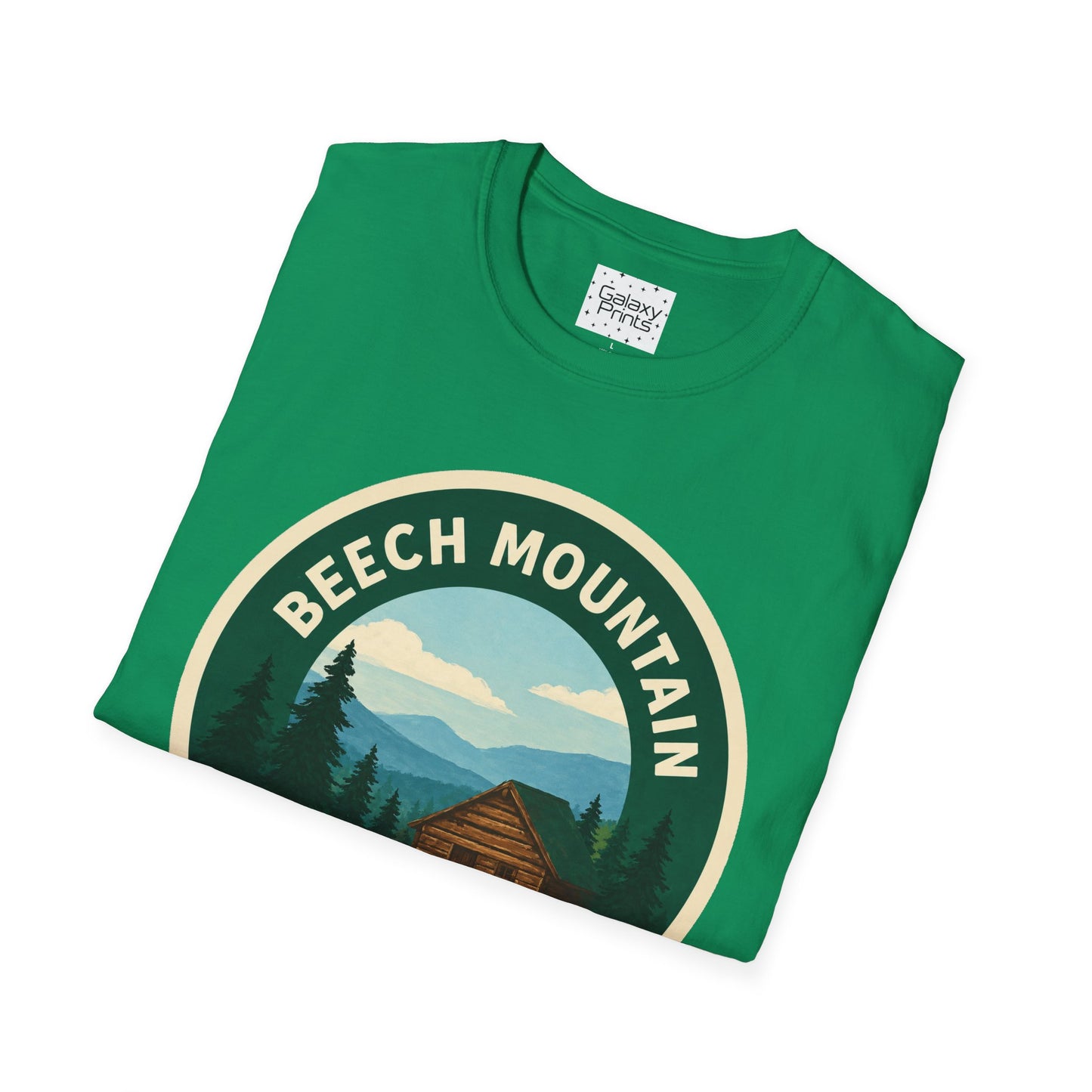 Beech Mountain NC T-Shirt — Mountain Cabin Scenic Graphic Tee