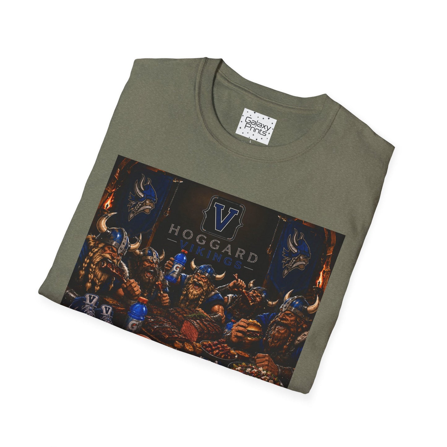 Vikings Basketball Feast T‑Shirt — Hoggard School Spirit Tee - Men's Baseball