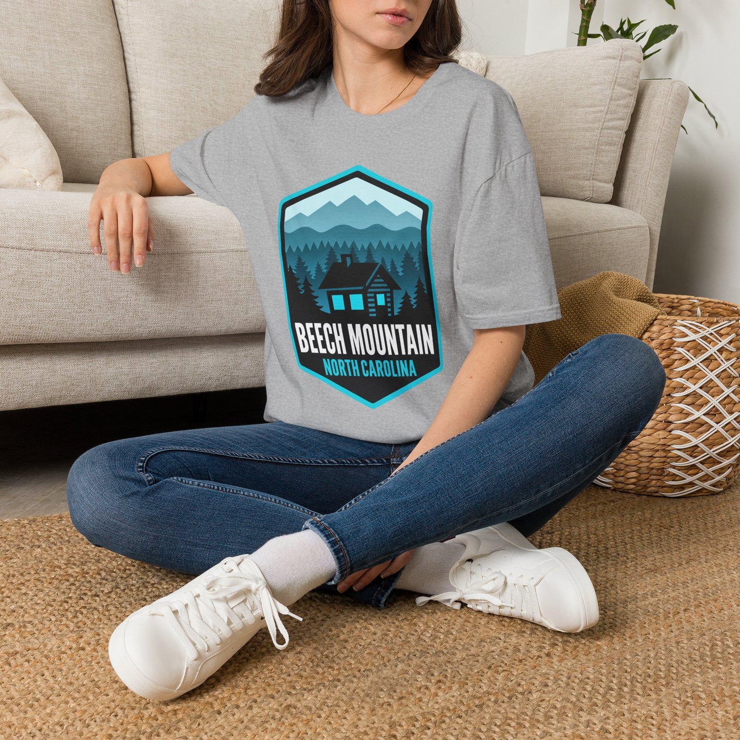 Beech Mountain North Carolina Cabin Tee — Mountain Cabin Graphic T-Shirt