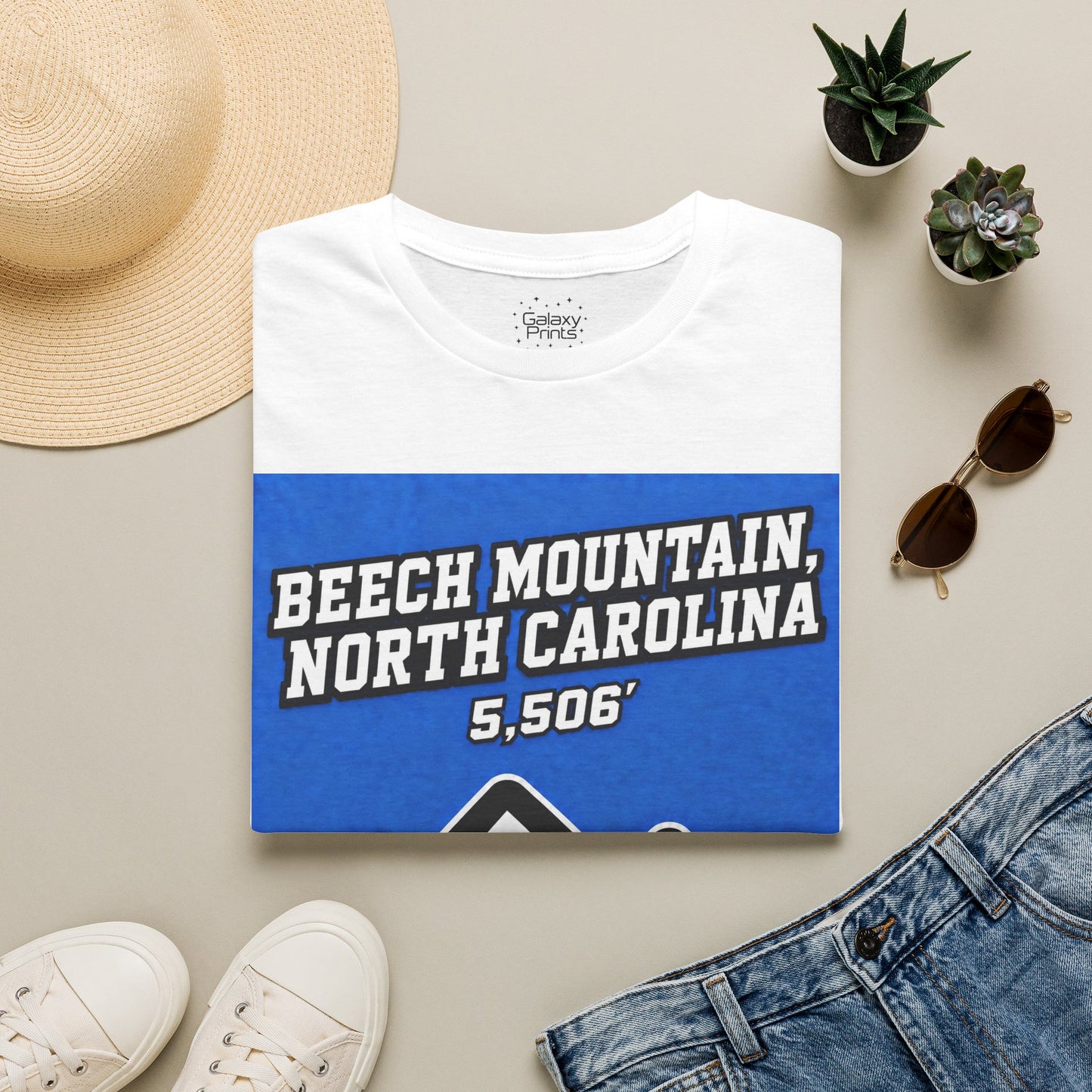 Beech Mountain North Carolina T-Shirt – 5,506' Drinking Town with Skiing Problem - Graphic Tee