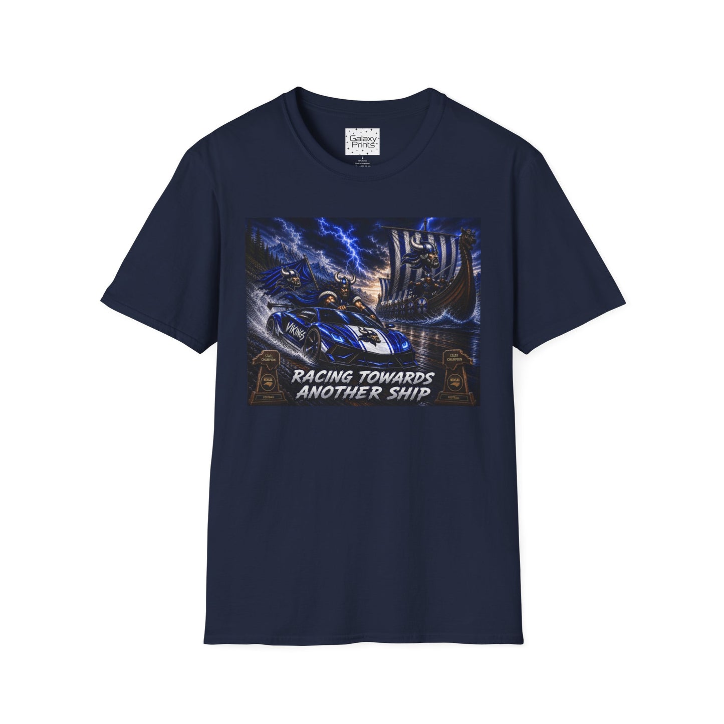 Copy of Unisex T-Shirt - Hoggard Vikings Inspired - Hoggard helmet and 'Domination is a State of Mind' - over our rivals