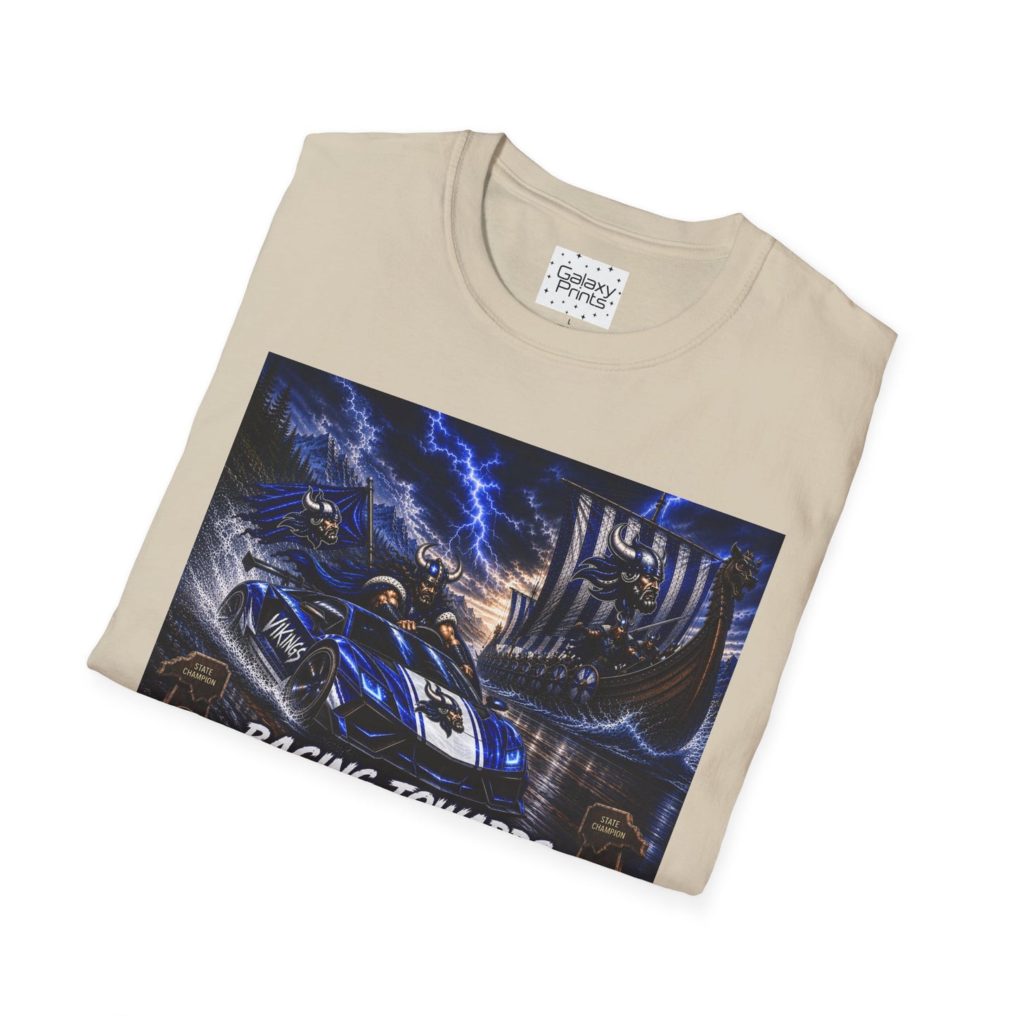 Copy of Unisex T-Shirt - Hoggard Vikings Inspired - Hoggard helmet and 'Domination is a State of Mind' - over our rivals