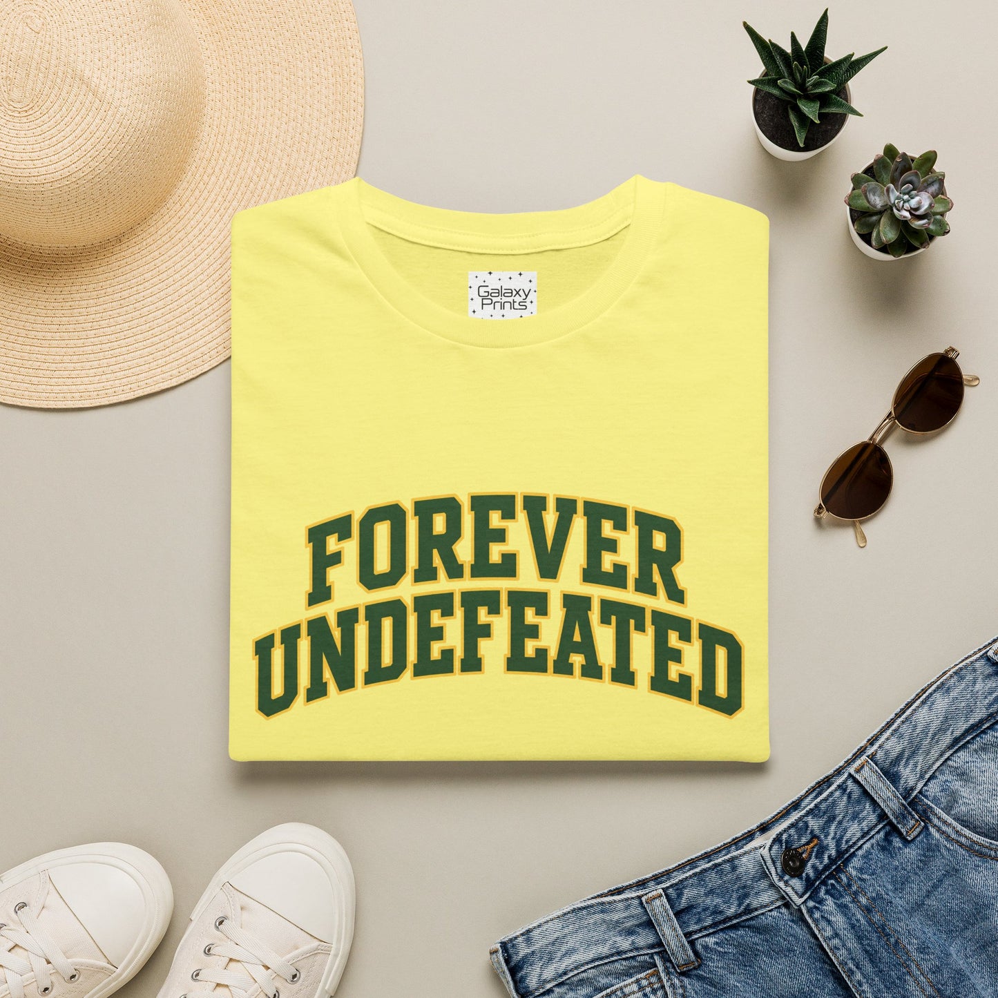 Lees-McRae College Bobcats Vintage Football T-Shirt — Forever Undefeated - Wooden Nickel / Chip