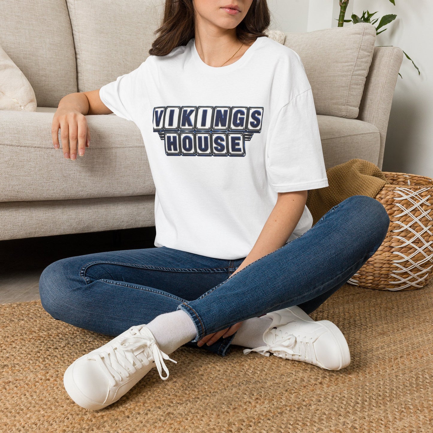 Vikings House - Getting Served — Hoggard School Spirit Tee - Scattered Smothered Covered