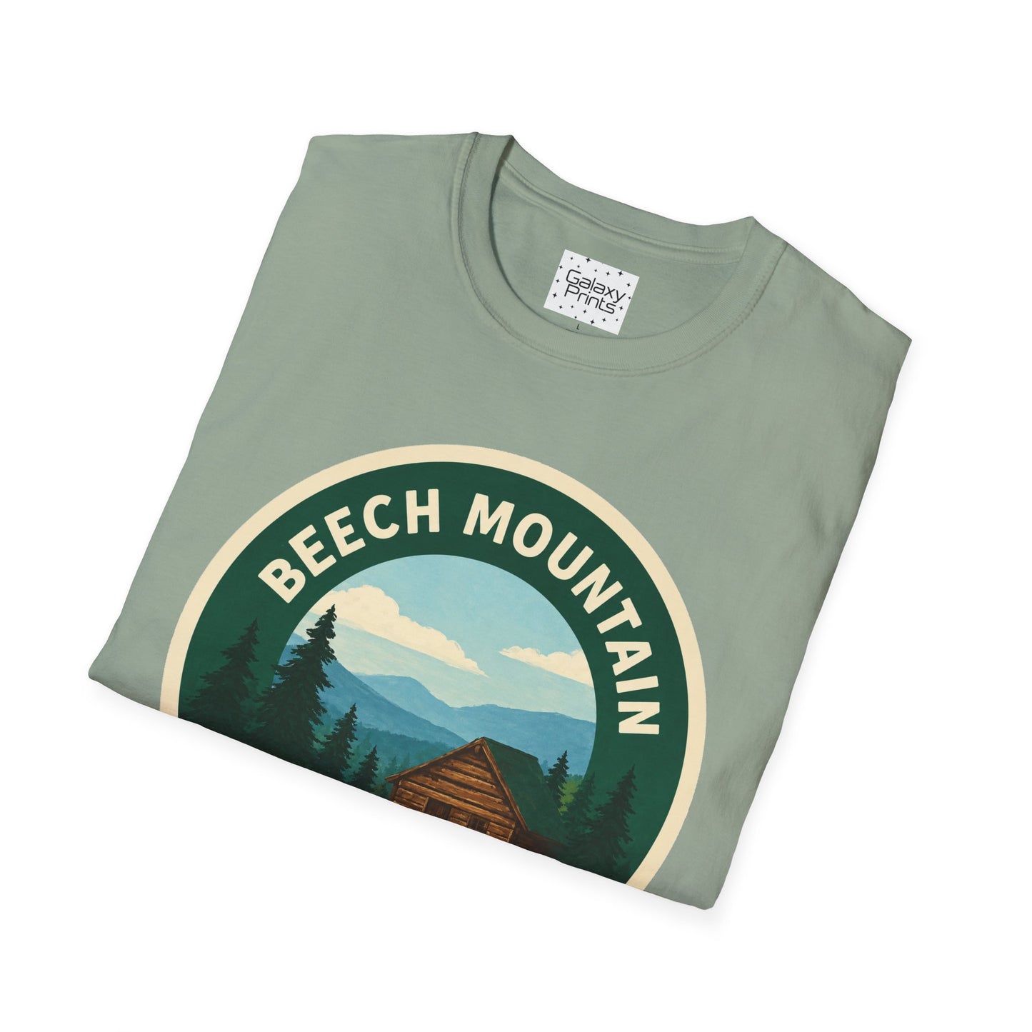 Beech Mountain NC T-Shirt — Mountain Cabin Scenic Graphic Tee