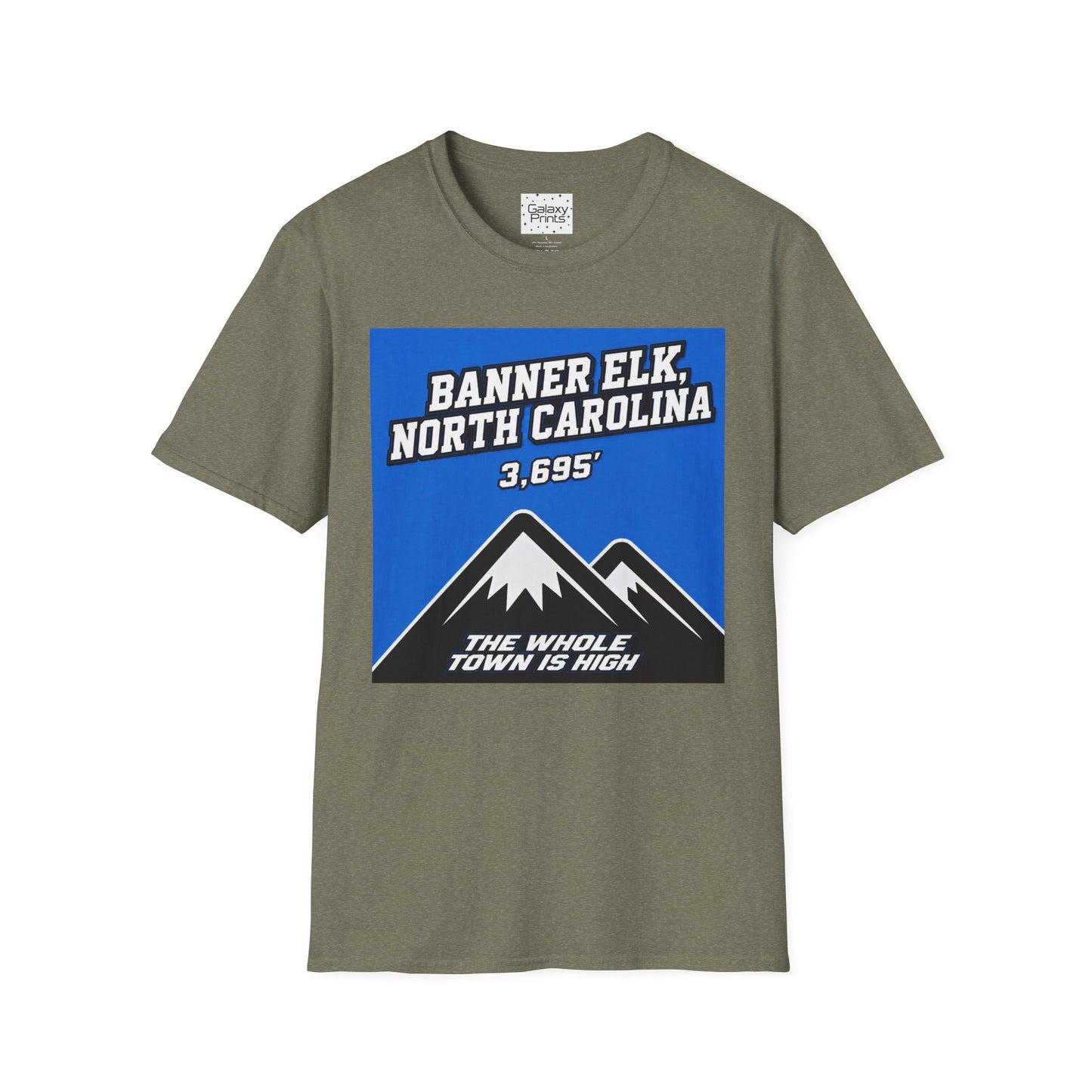 Banner Elk, NC - The whole town is High T-Shirt — 3,695' Mountain Souvenir Tee