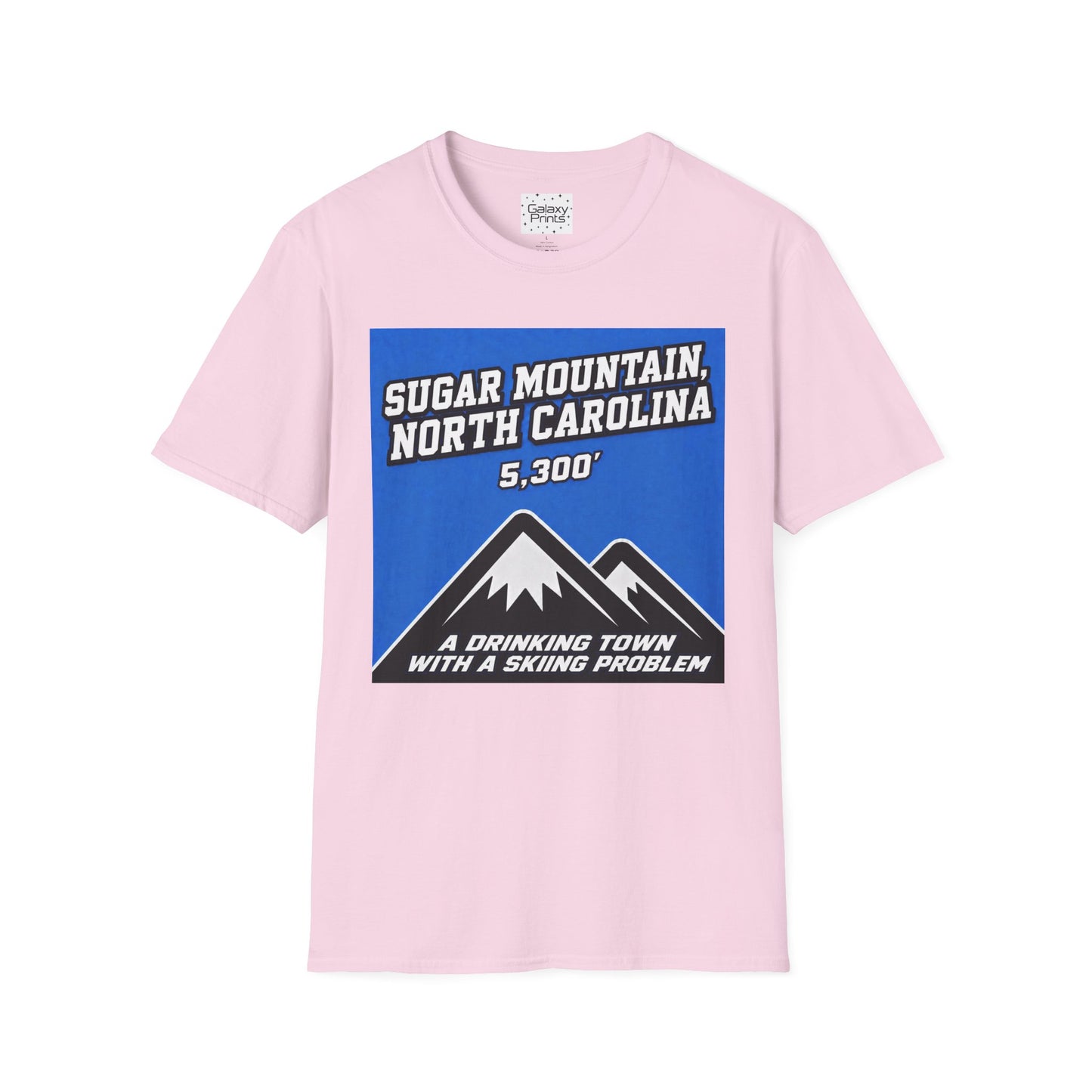 Sugar Mountain North Carolina T-Shirt – 5,300' Drinking Town with Skiing Problem - Graphic Tee