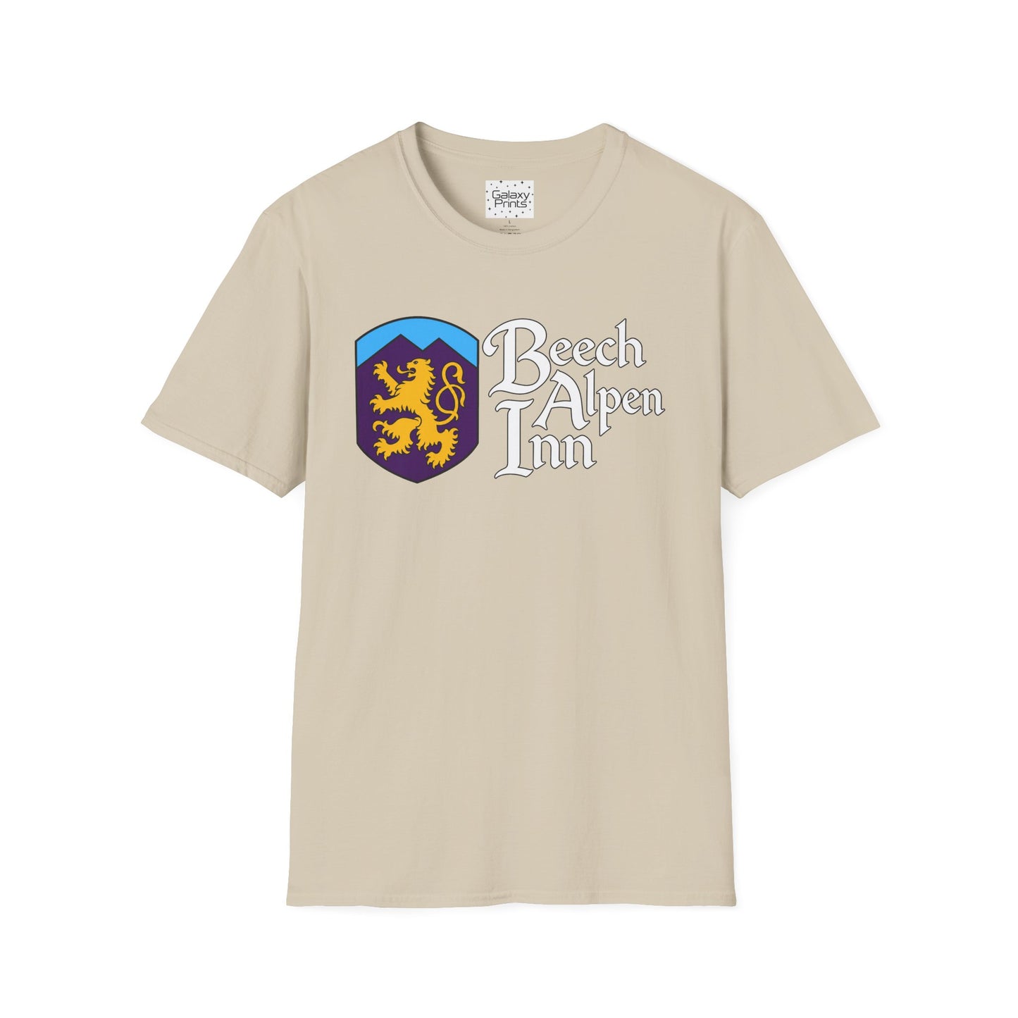 Beech Alpen Inn Crest Tee - (vintage heraldic logo) T-Shirt - Beech Mtn, NC