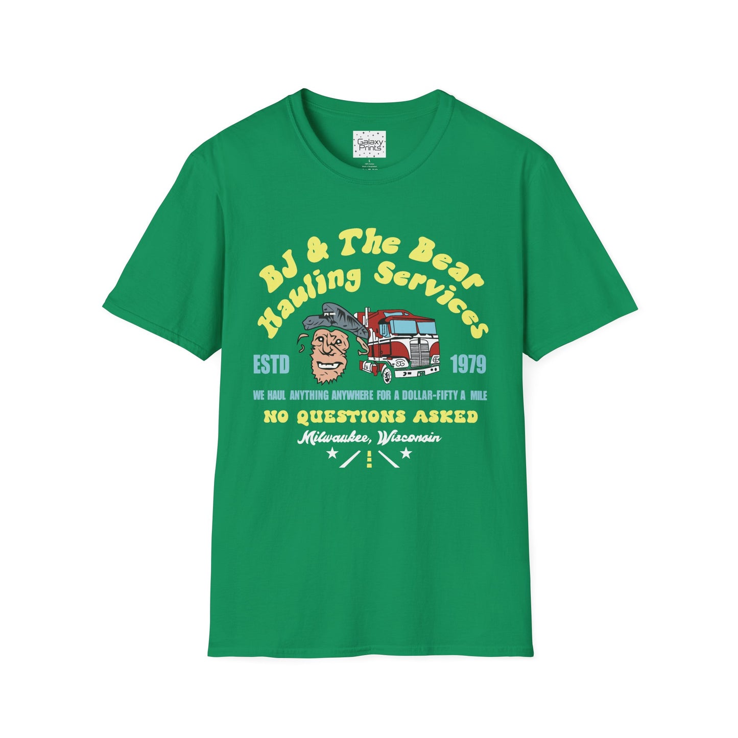 Unisex T-Shirt - Truck Driver BJ and Bear Design - POP Culture