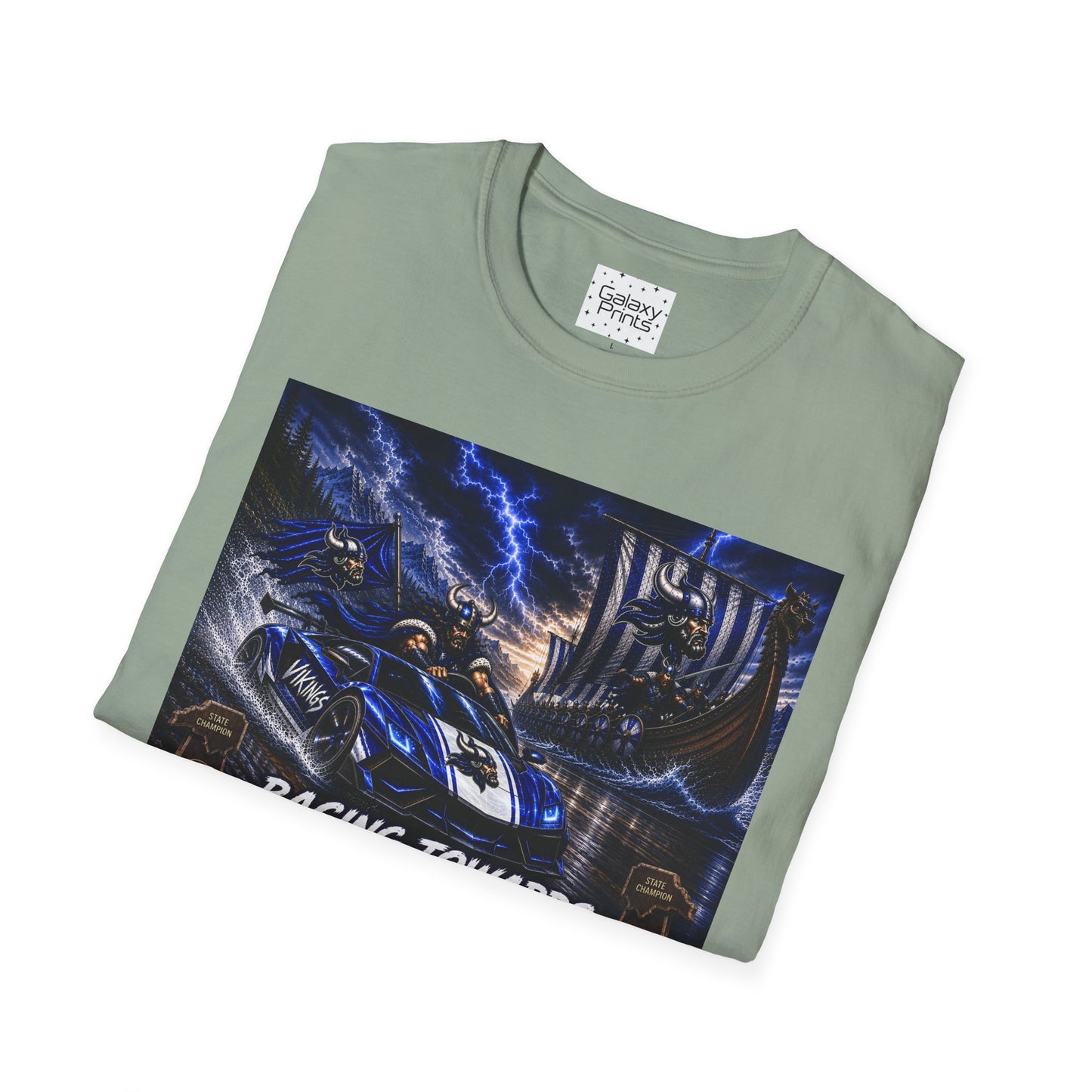 Copy of Unisex T-Shirt - Hoggard Vikings Inspired - Hoggard helmet and 'Domination is a State of Mind' - over our rivals