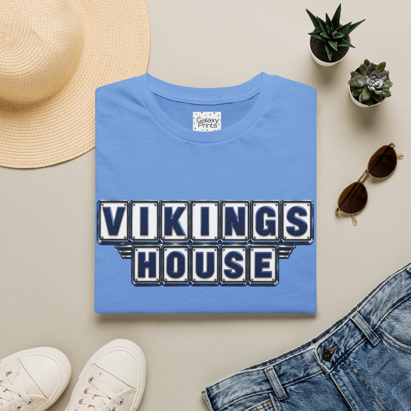 Vikings House - Getting Served — Hoggard School Spirit Tee - Scattered Smothered Covered