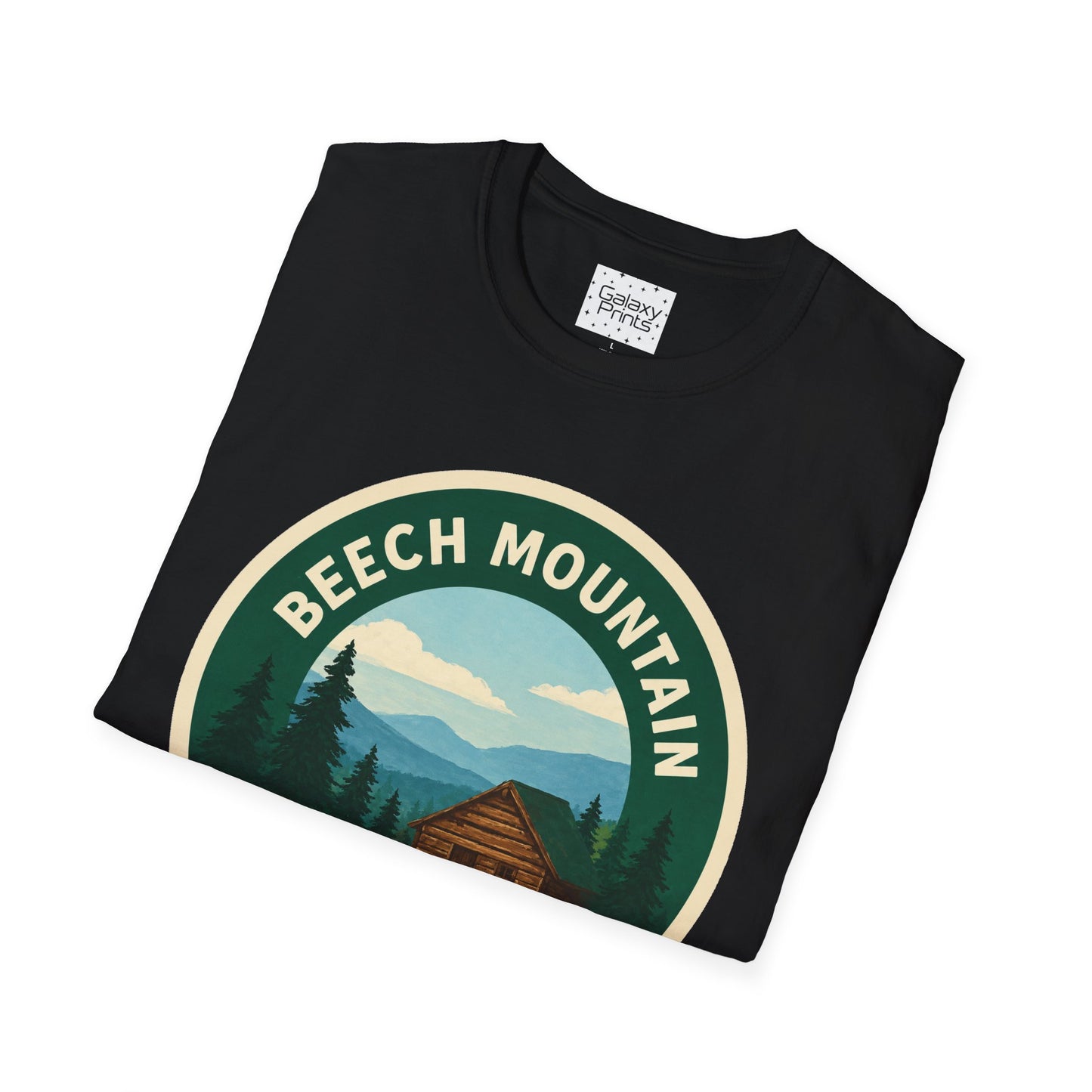 Beech Mountain NC T-Shirt — Mountain Cabin Scenic Graphic Tee