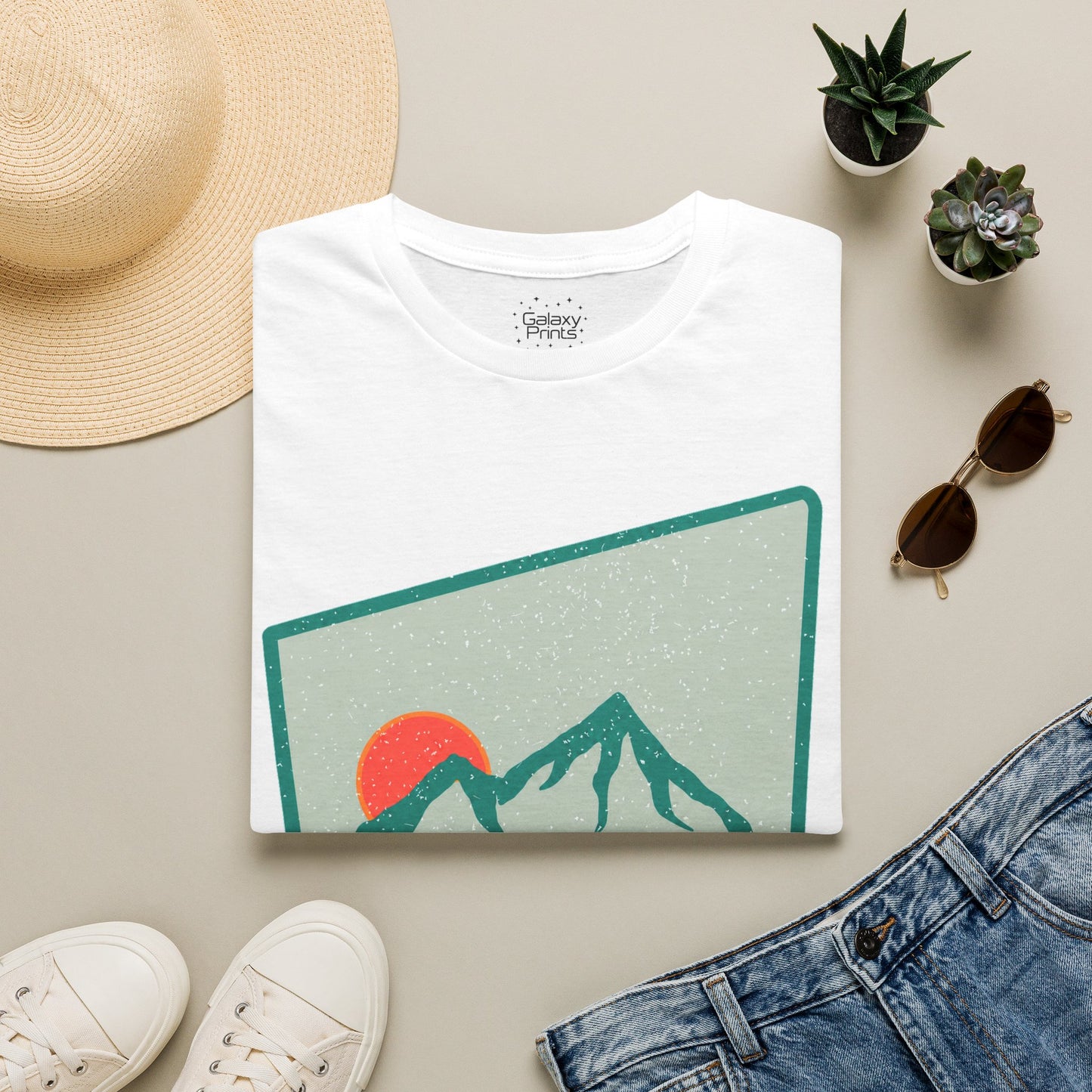 Beech Mountain NC Let it Snow T-Shirt — Retro Mountain Sunrise Snow Tee