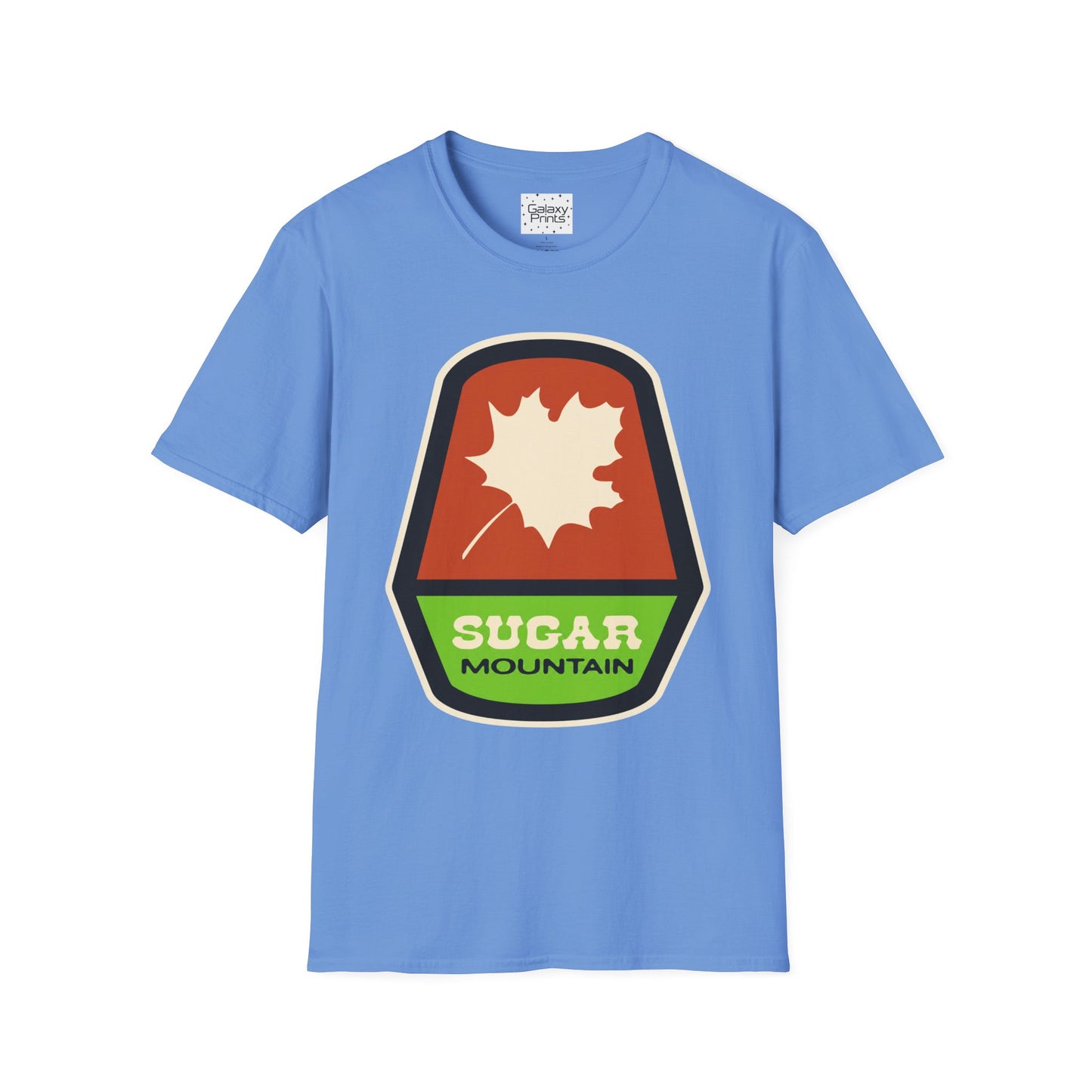 Sugar Mountain Ski Maple Leaf T-Shirt - Retro Throw Back to the 80's