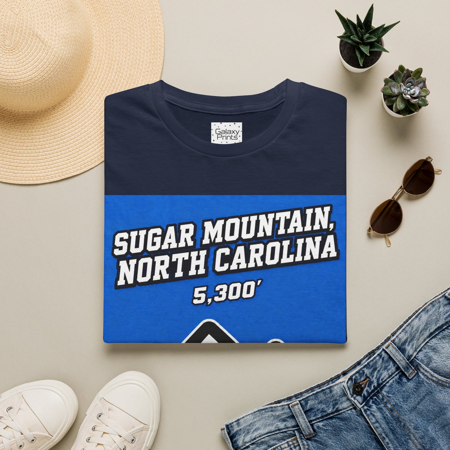 Sugar Mountain North Carolina T-Shirt – 5,300' Drinking Town with Skiing Problem - Graphic Tee