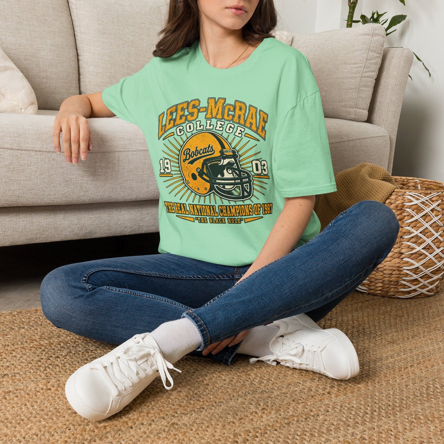 Lees-McRae College Bobcats Vintage Football T-Shirt — Retro 1903 Design