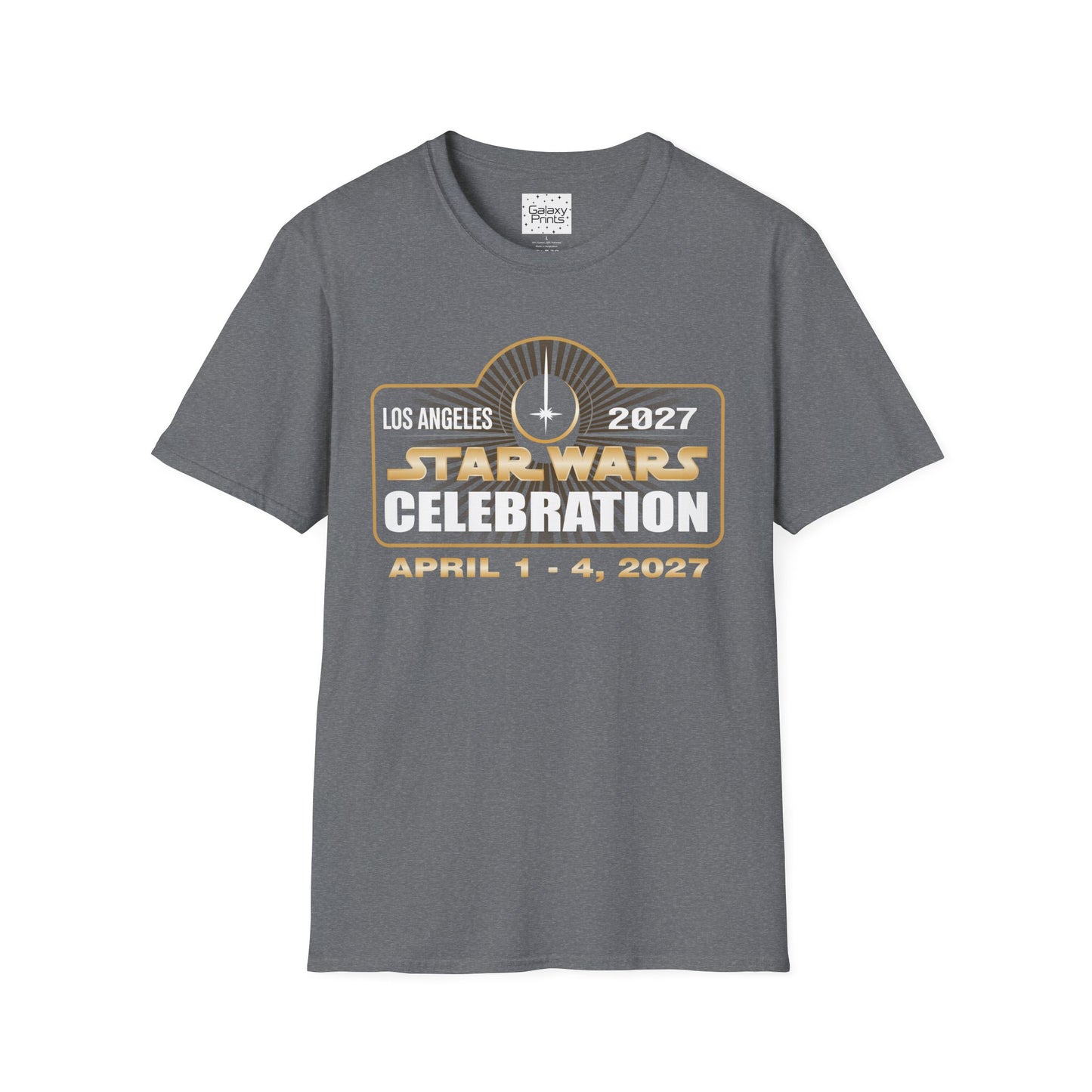 Star Wars Inspired T-Shirt - 'STAR WARS CELEBRATION April 1-4, 2027 in Los Angeles CA' Graphic Tee