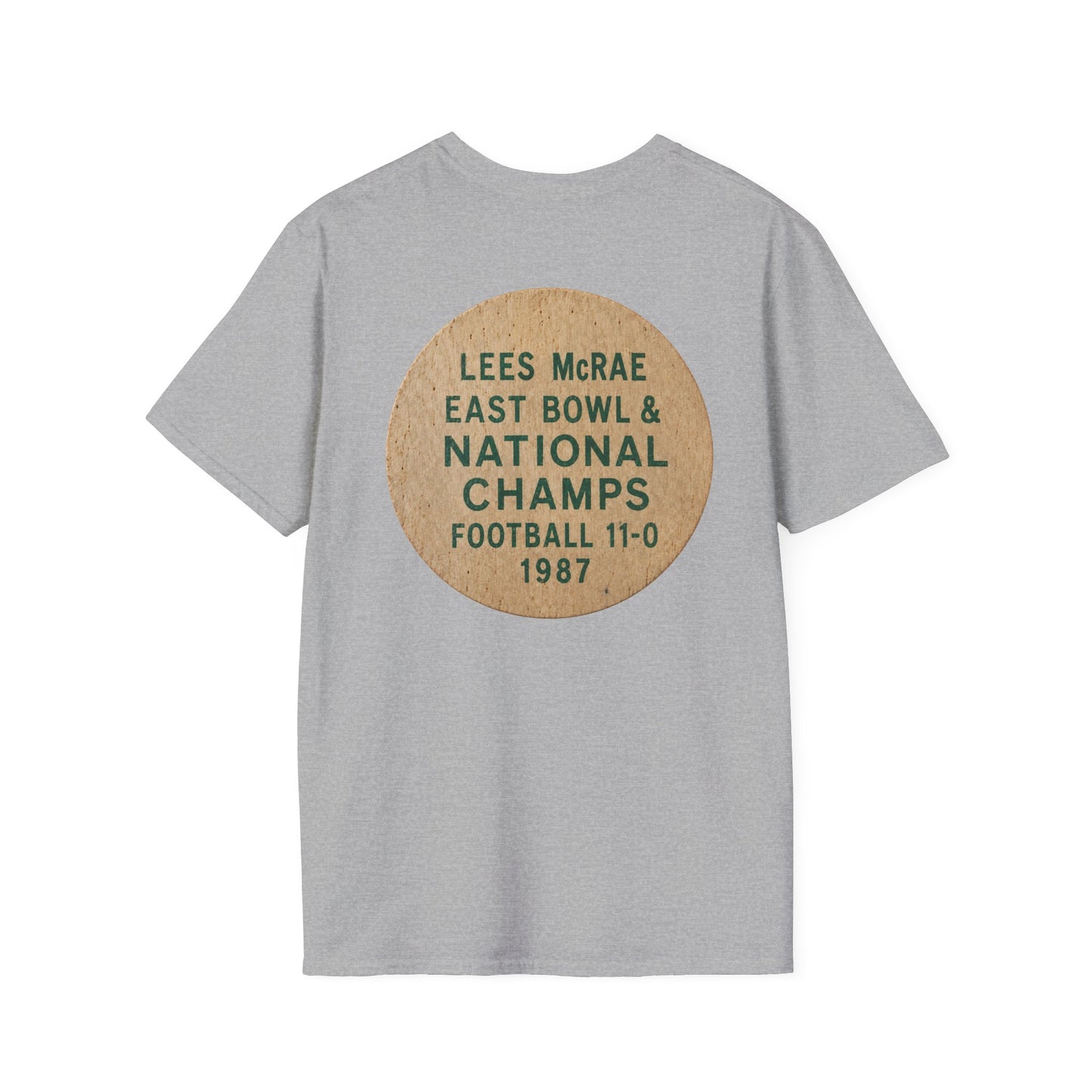 Lees-McRae College Bobcats Vintage Football T-Shirt — Forever Undefeated - Wooden Nickel / Chip