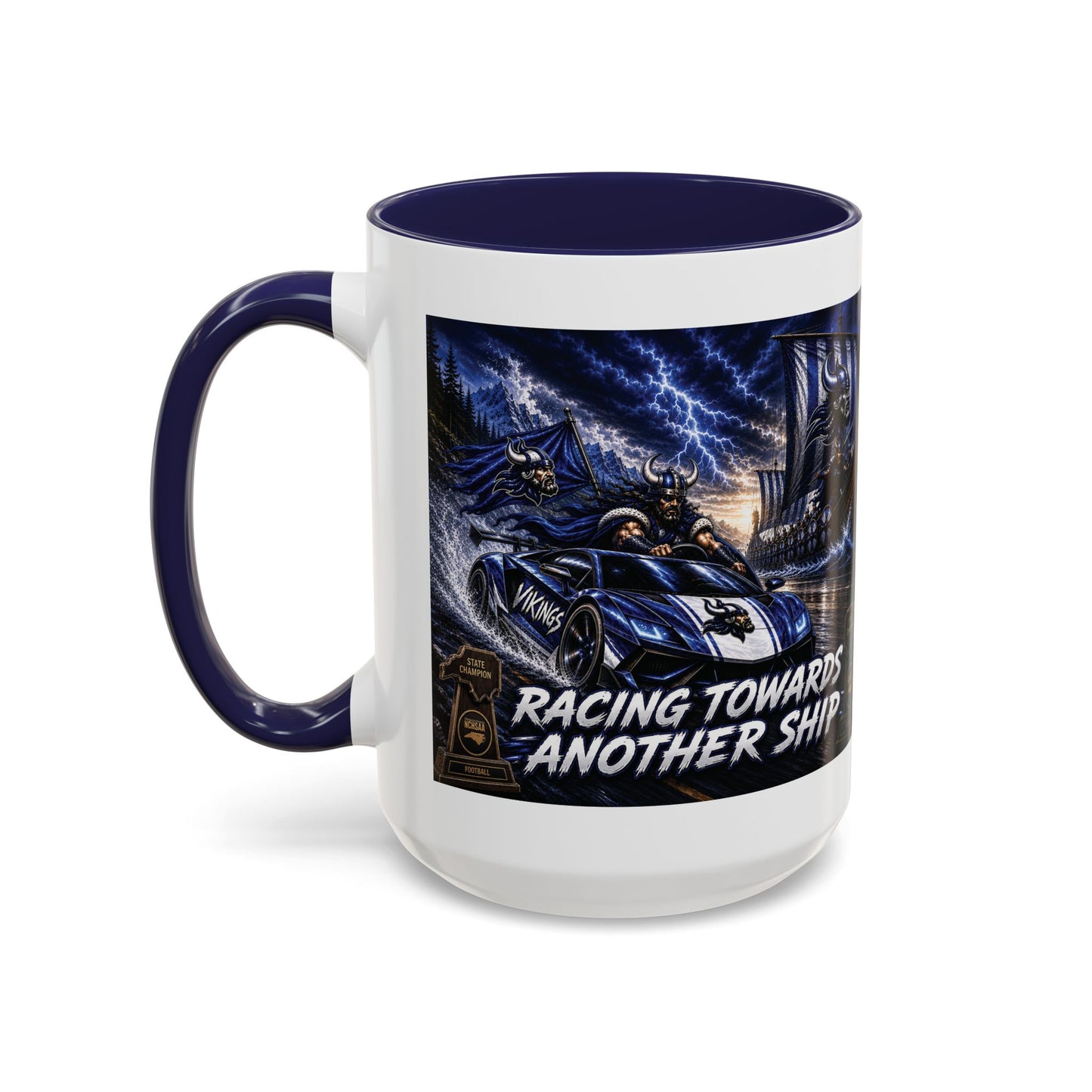 Hoggard Vikings Stylish Accent Coffee Mug  "Race to another Ship" and "Dive in the fast lane"- Perfect for Daily Brew & Gifts
