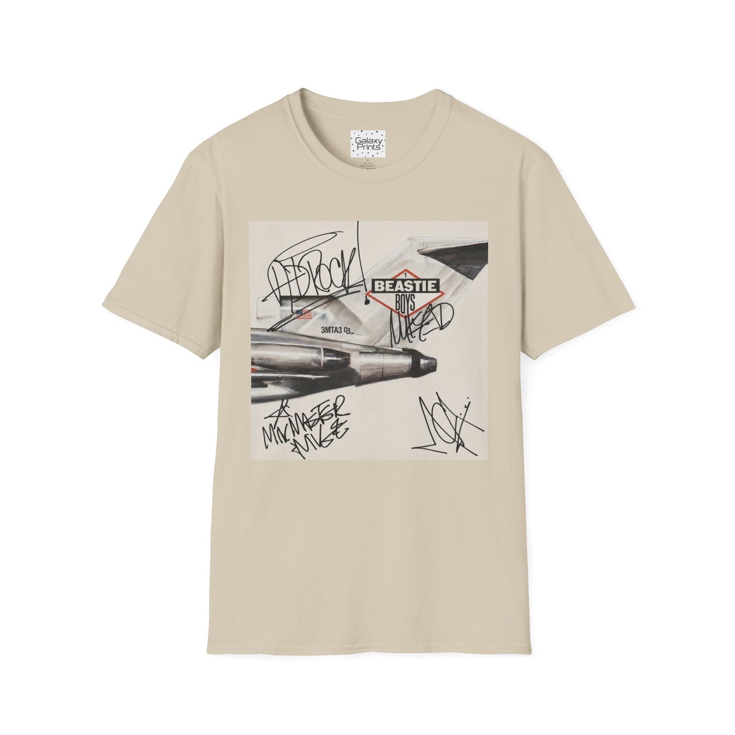 B-Boys "Licensed to Ill" Autographed Band T-Shirt - Graffiti