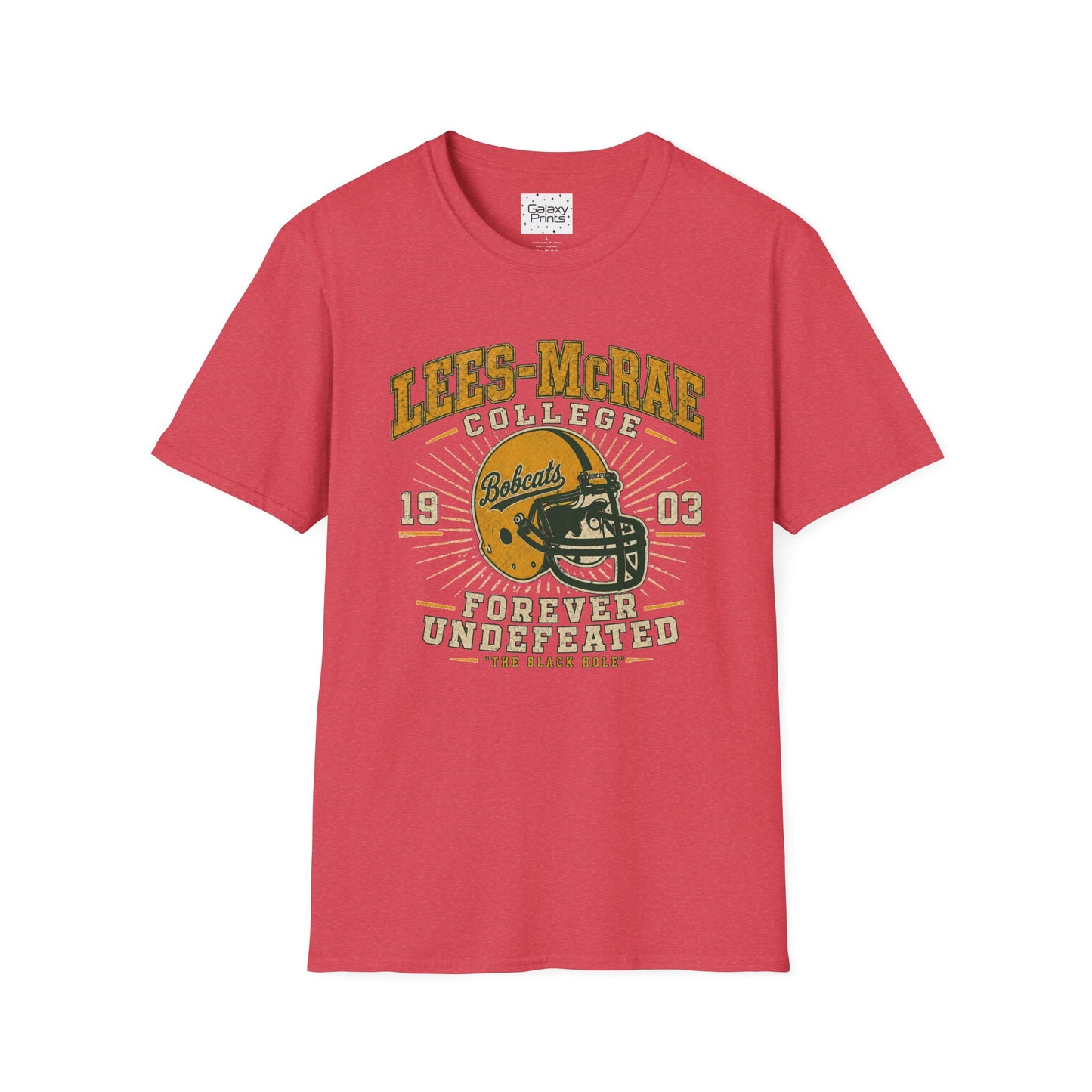 Lees-McRae College Bobcats Vintage Football T-Shirt — Forever Undefeated - The Black Hole