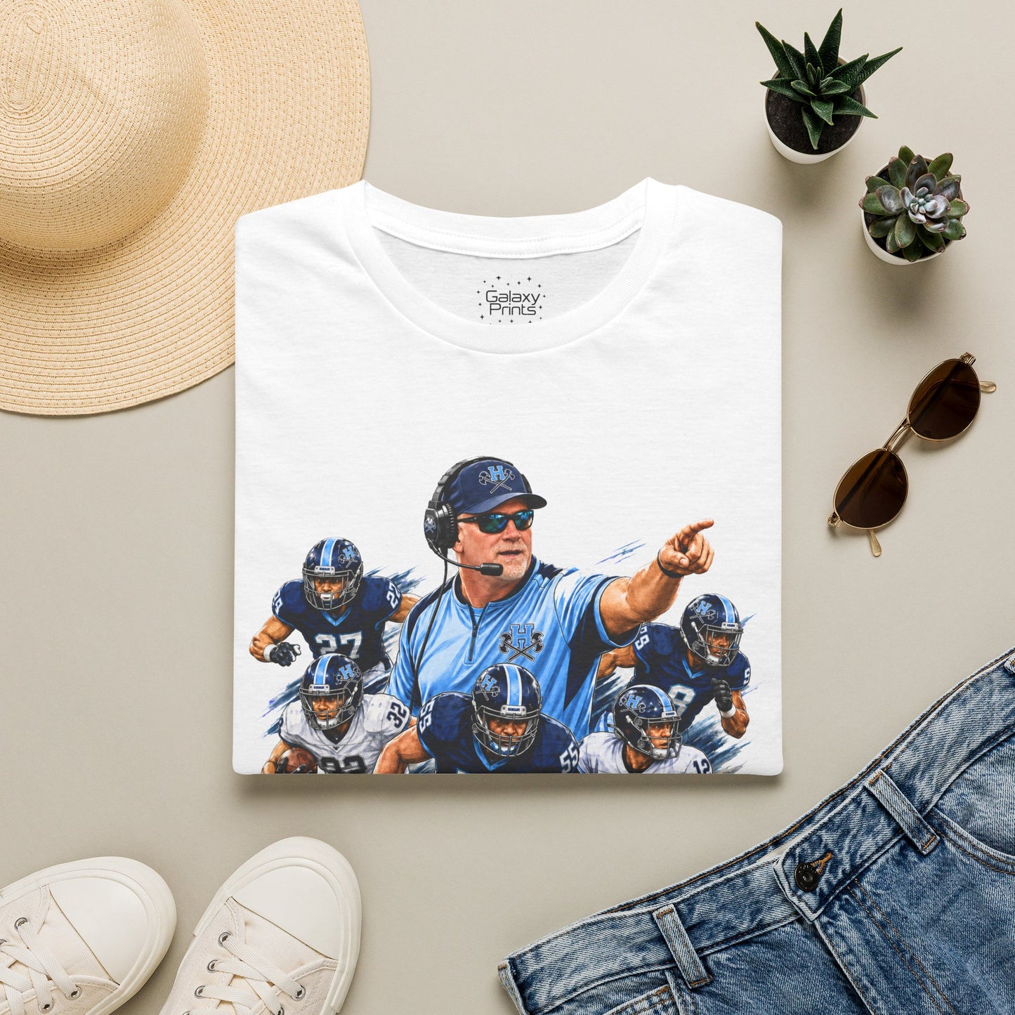 Hoggard Vikings Inspired - 1TEAM 1FAM -2  - Viking Helmet - Unisex T-Shirt 2
