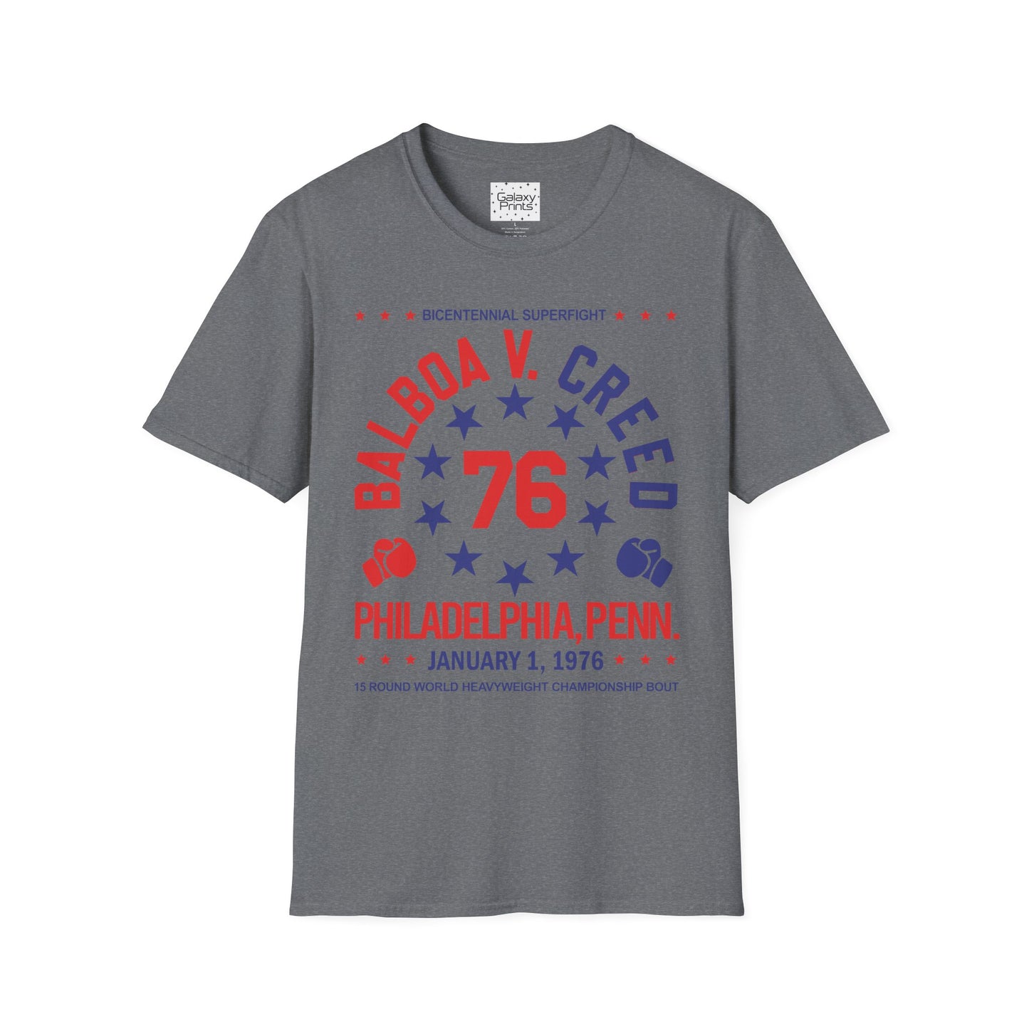 Unisex T-Shirt - POP Culture - 'From the HIT Movie ROCKY - Balboa vs. Creed 1976'