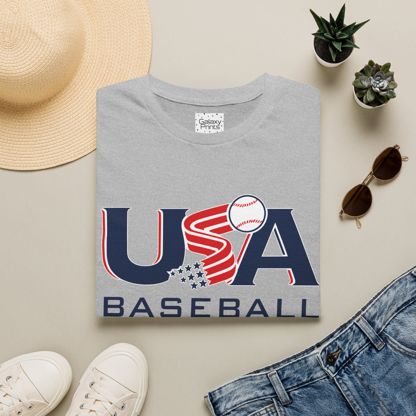 USA Baseball T-Shirt — Patriotic Baseball Team Tee - Why NOT Culture