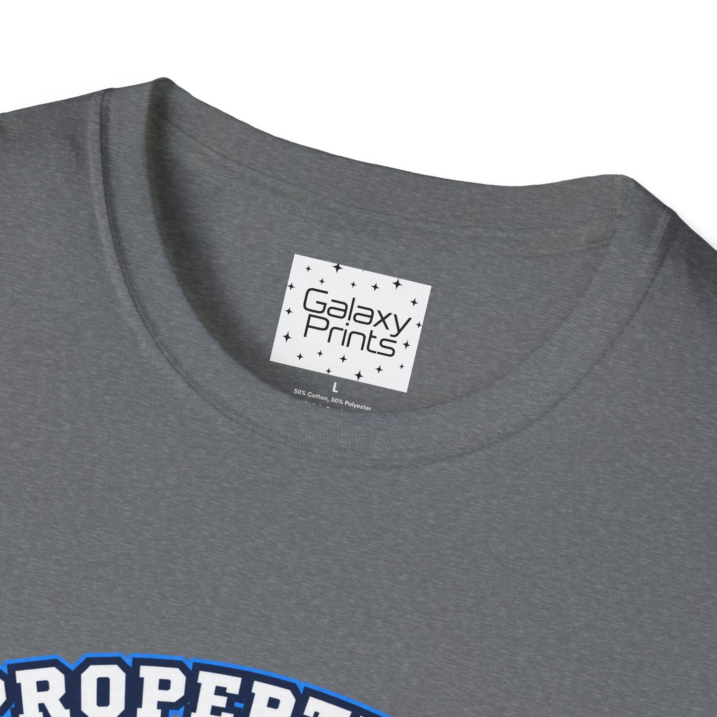 Property of JTH Vikings T‑Shirt L — Viking in Power Circle back - Hoggard School Spirit Tee