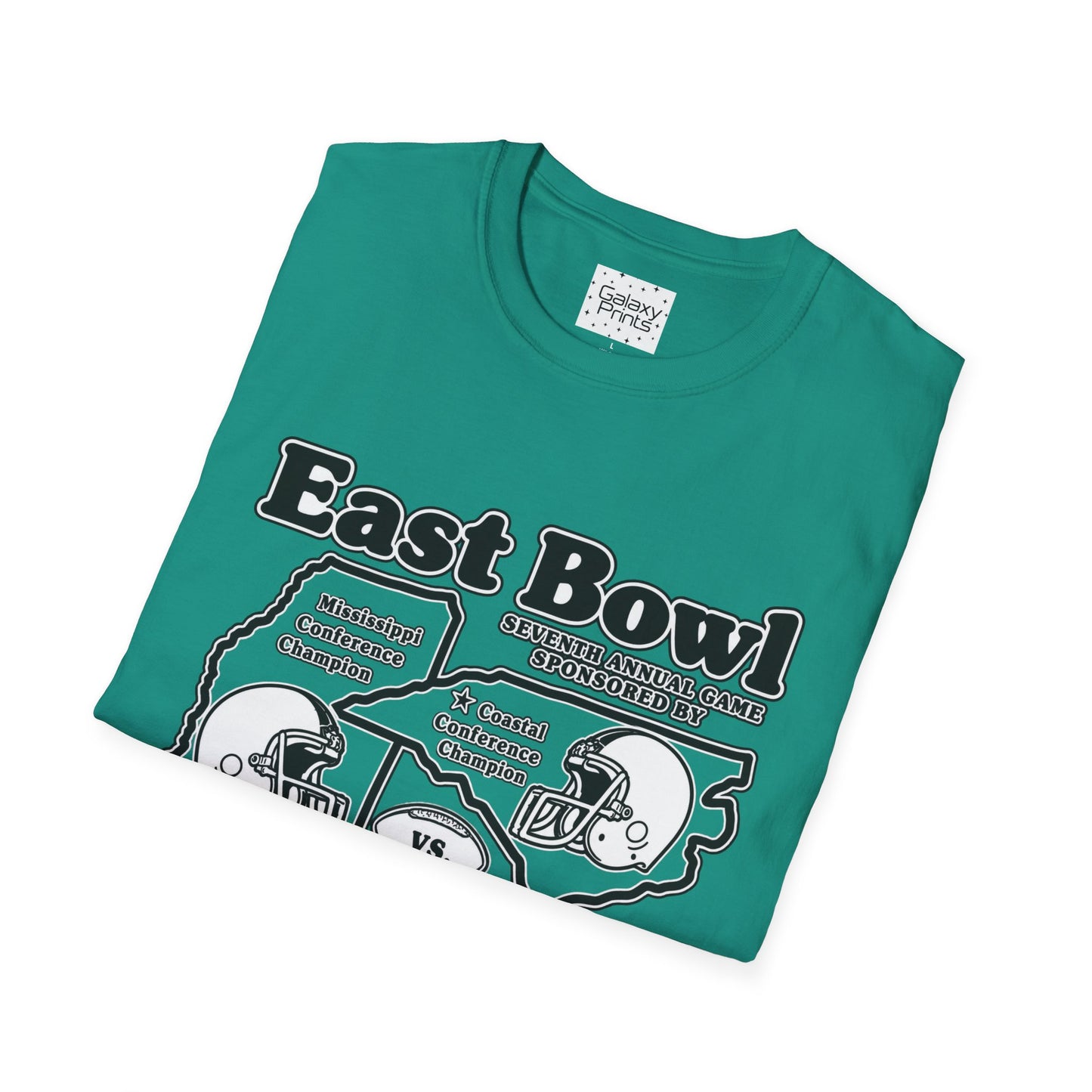 1986 East Bowl Vintage Football T-Shirt — Retro Game Day Tee (East Bowl, Lees McRae)
