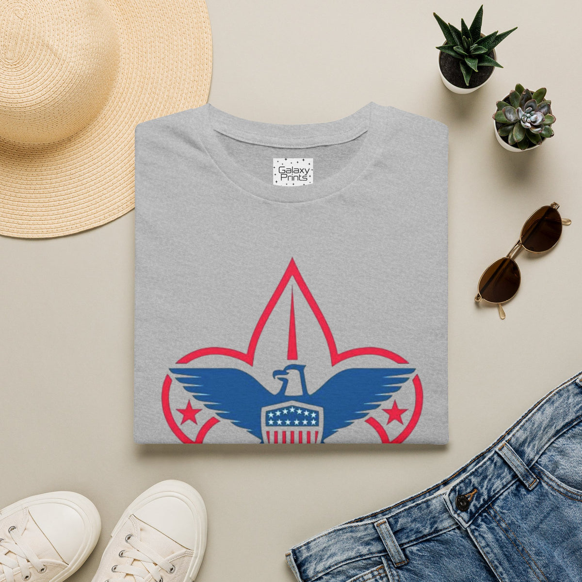 Boy Scouts Eagle Fleur-de-Lis T-Shirt - Retro in many colors your choice