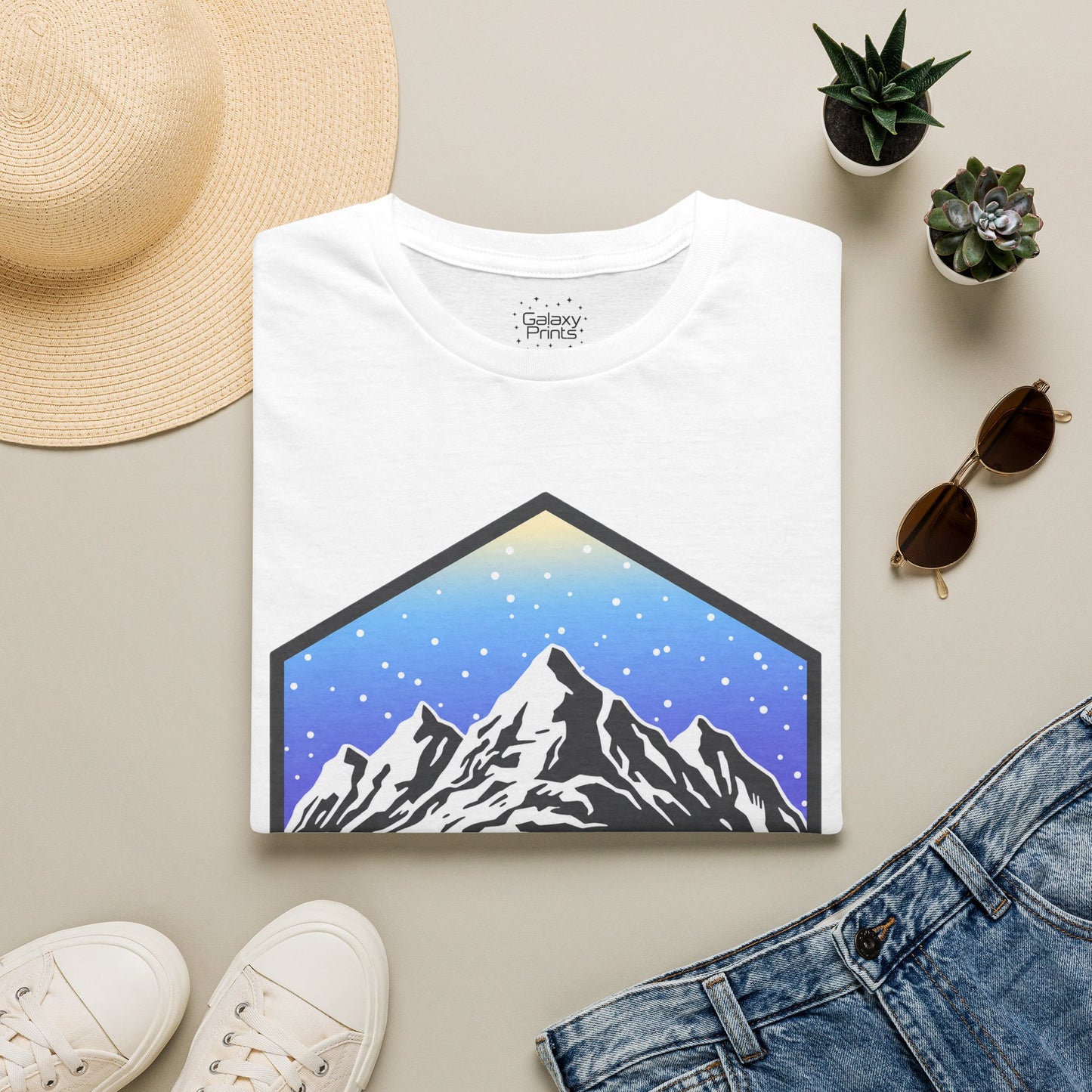 Mountain Blue Diamond T‑Shirt — Beech Mountain North Carolina Graphic Tee