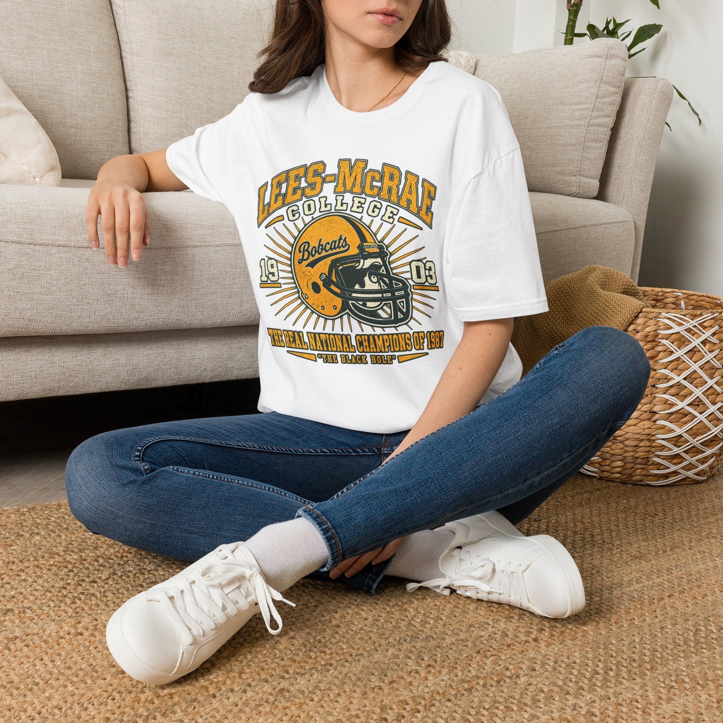 Lees-McRae College Bobcats Vintage Football T-Shirt — Retro 1903 Design