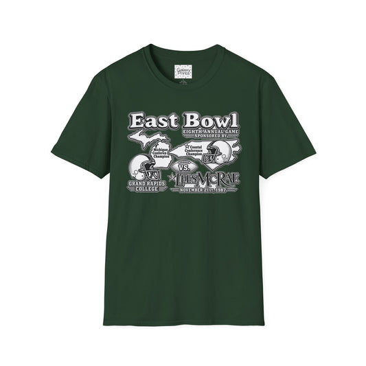 LMC East Bowl Vintage Football T-Shirt — With Game Day Ticket on the back - Retro Game Day Tee