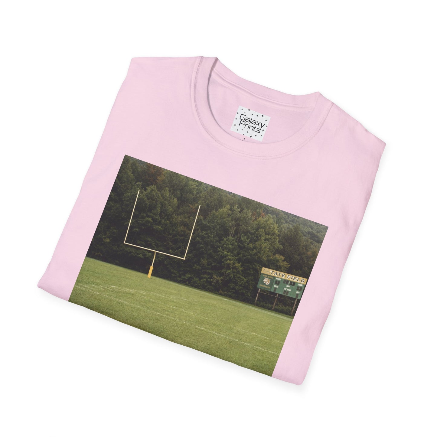Tate Football Field Photo T-Shirt — Vintage LMC Football Graphic Tee
