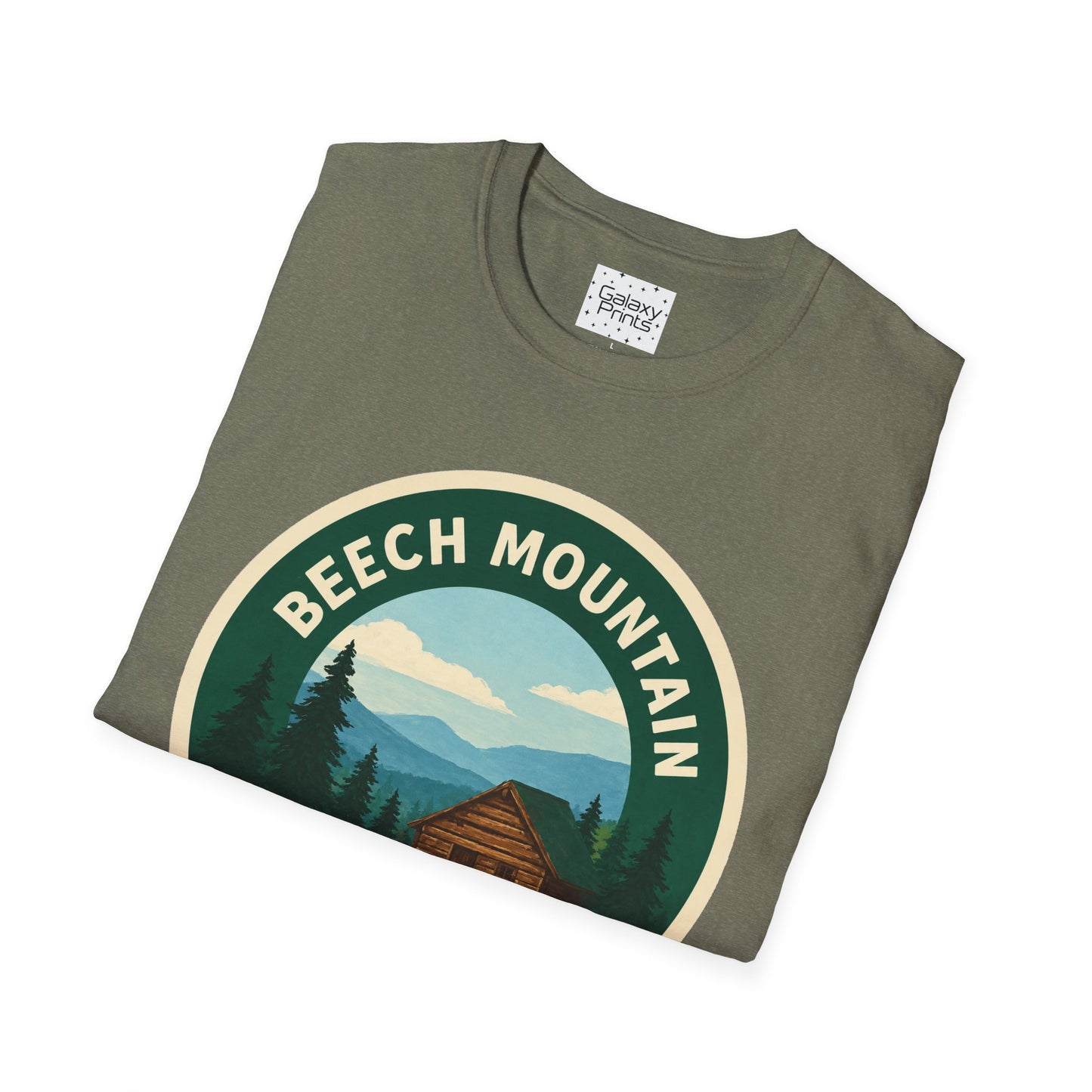 Beech Mountain NC T-Shirt — Mountain Cabin Scenic Graphic Tee