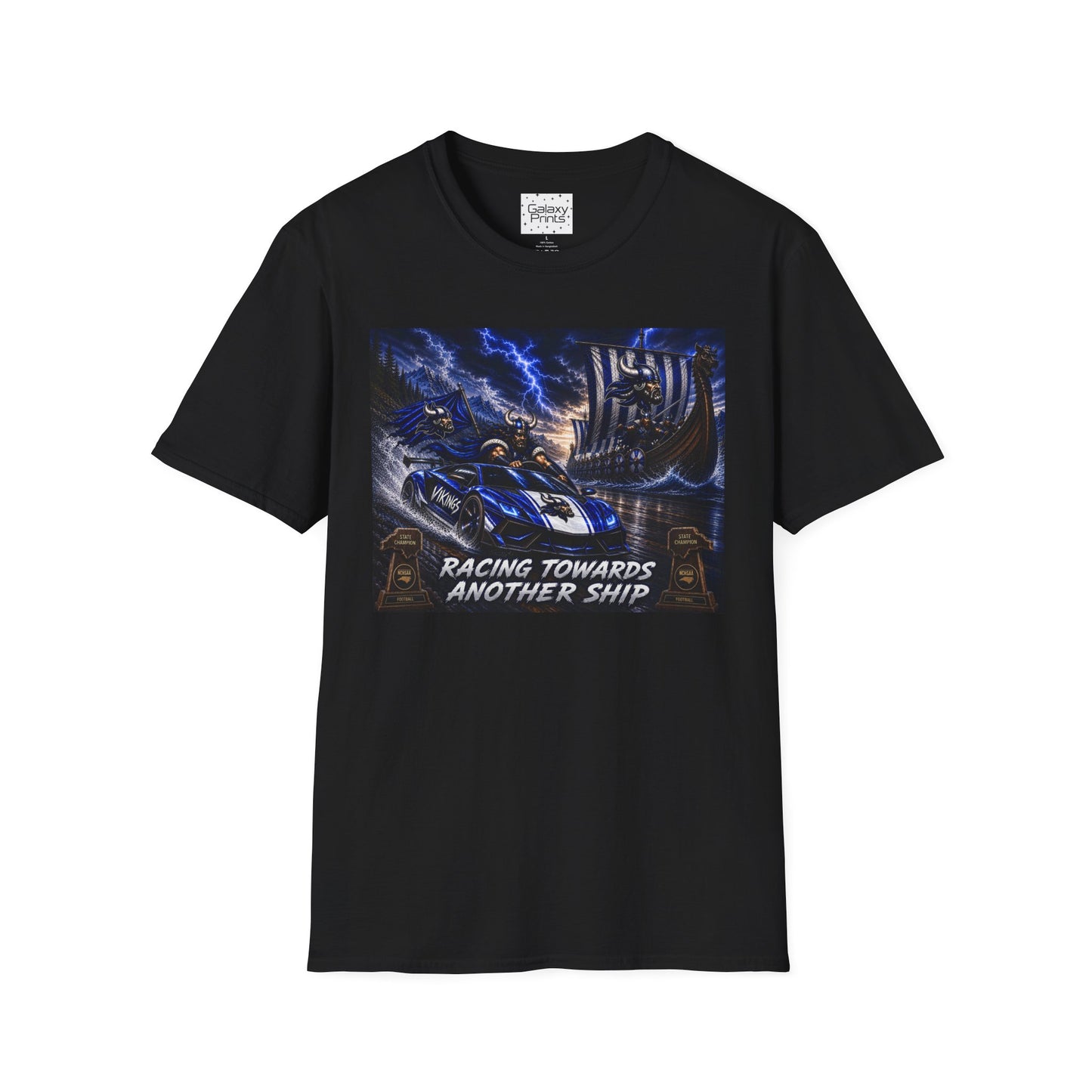 Copy of Unisex T-Shirt - Hoggard Vikings Inspired - Hoggard helmet and 'Domination is a State of Mind' - over our rivals