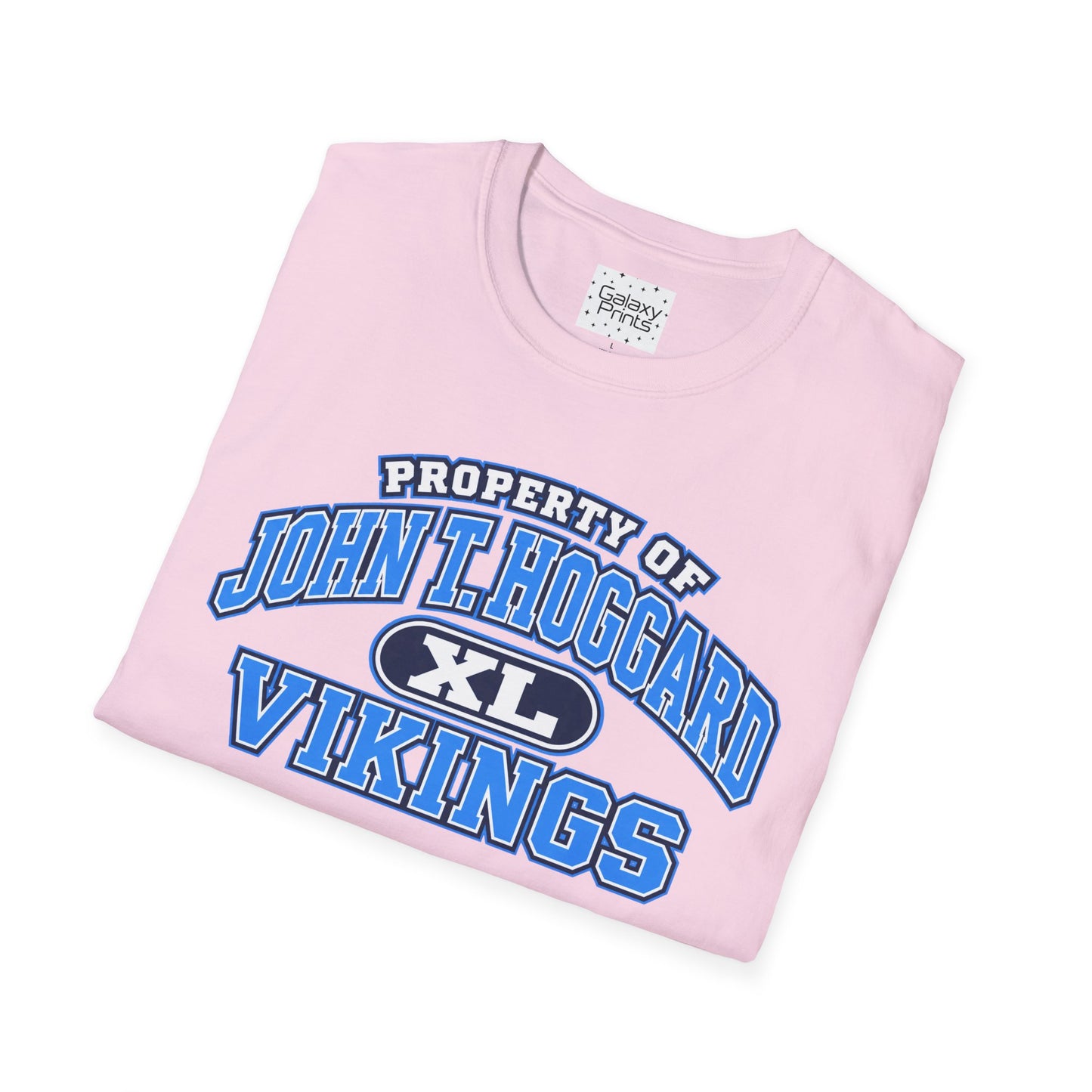 Property of JTH Vikings T‑Shirt XL — Viking in Power Circle back - Hoggard School Spirit Tee