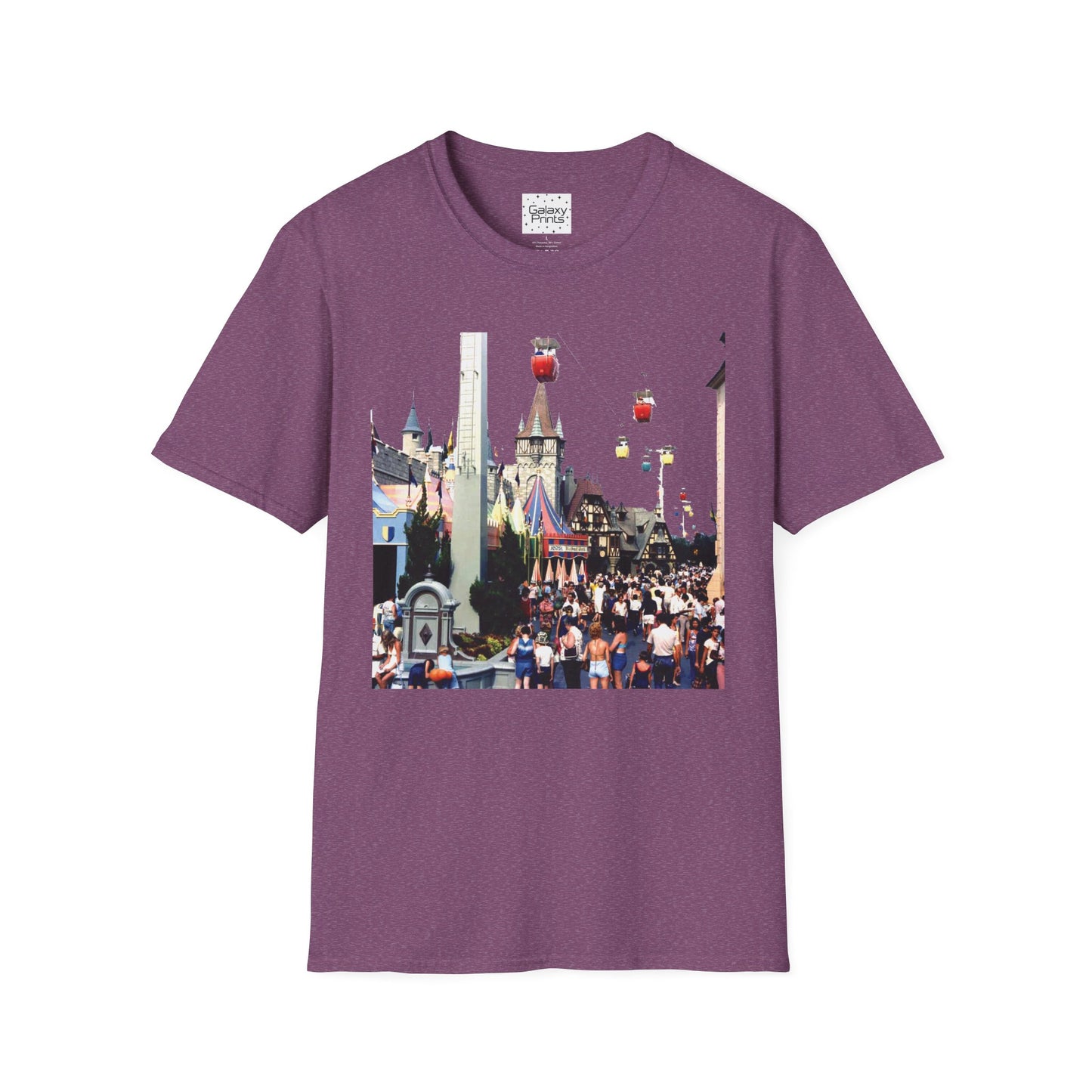Unisex T-Shirt - DISNEY Inspired - '1970's WDW Florida Picture Graphic next to Small World & Pinocchio Grotto'