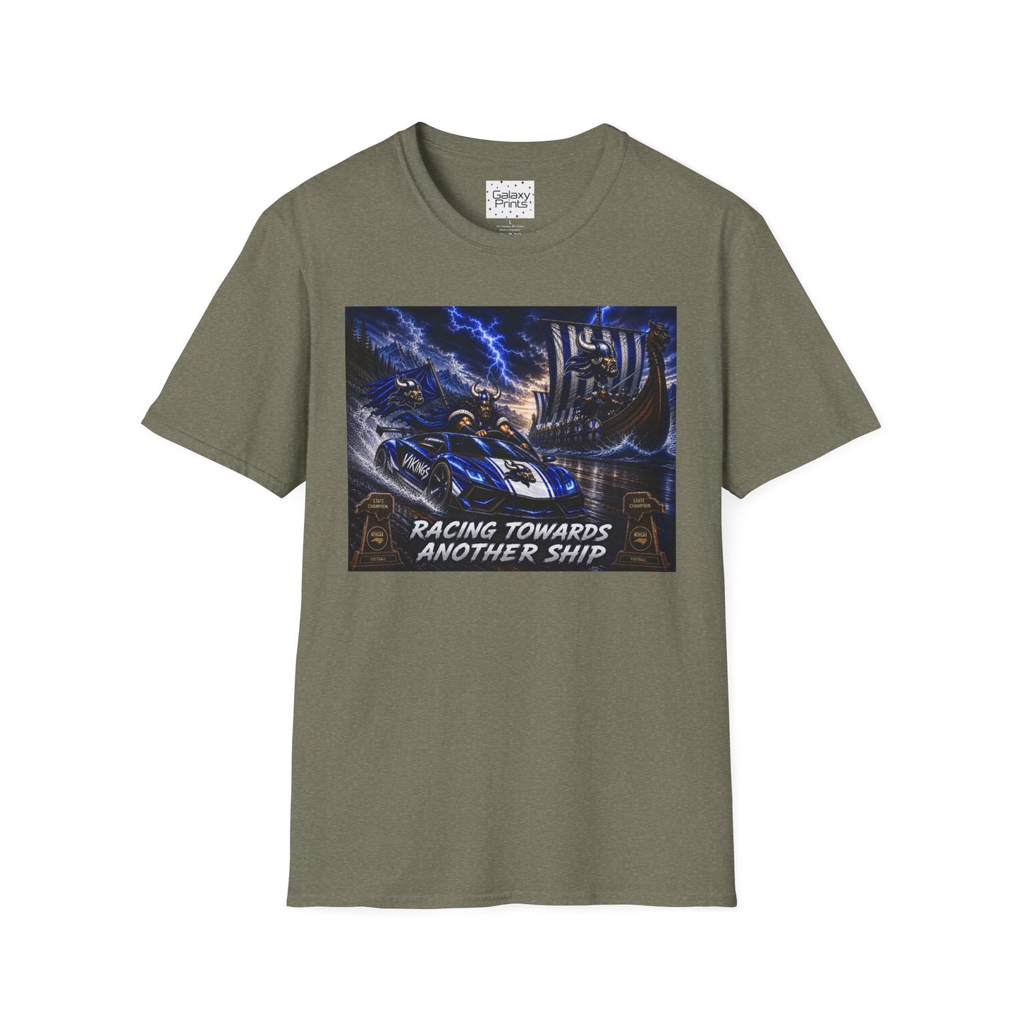 Copy of Unisex T-Shirt - Hoggard Vikings Inspired - Hoggard helmet and 'Domination is a State of Mind' - over our rivals