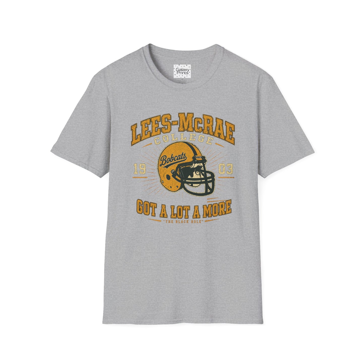Lees-McRae College Bobcats Vintage Football T-Shirt — Got A Lot A More - The Black Hole