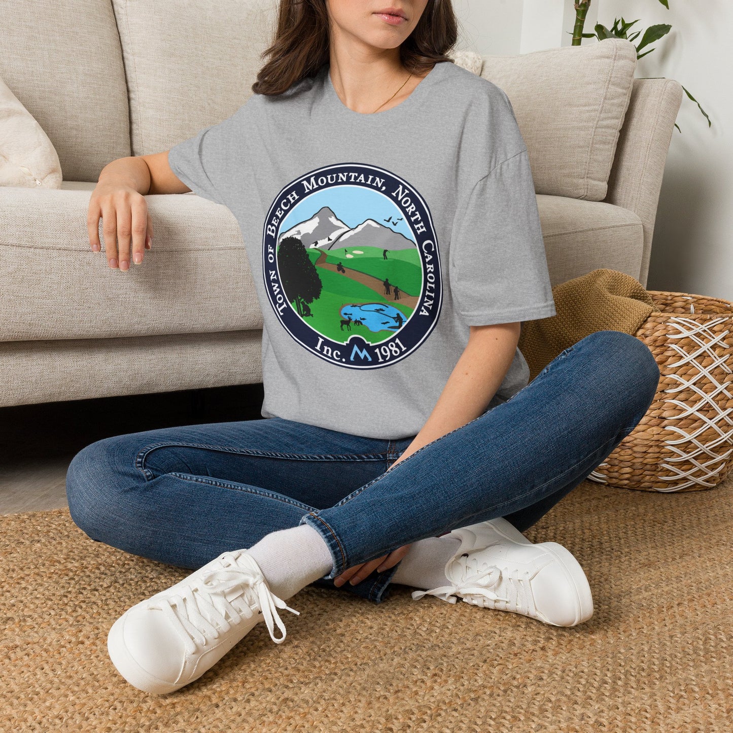 The Town of Beech Mountain, North Carolina Seal T-Shirt — Scenic Mountain Town Tee