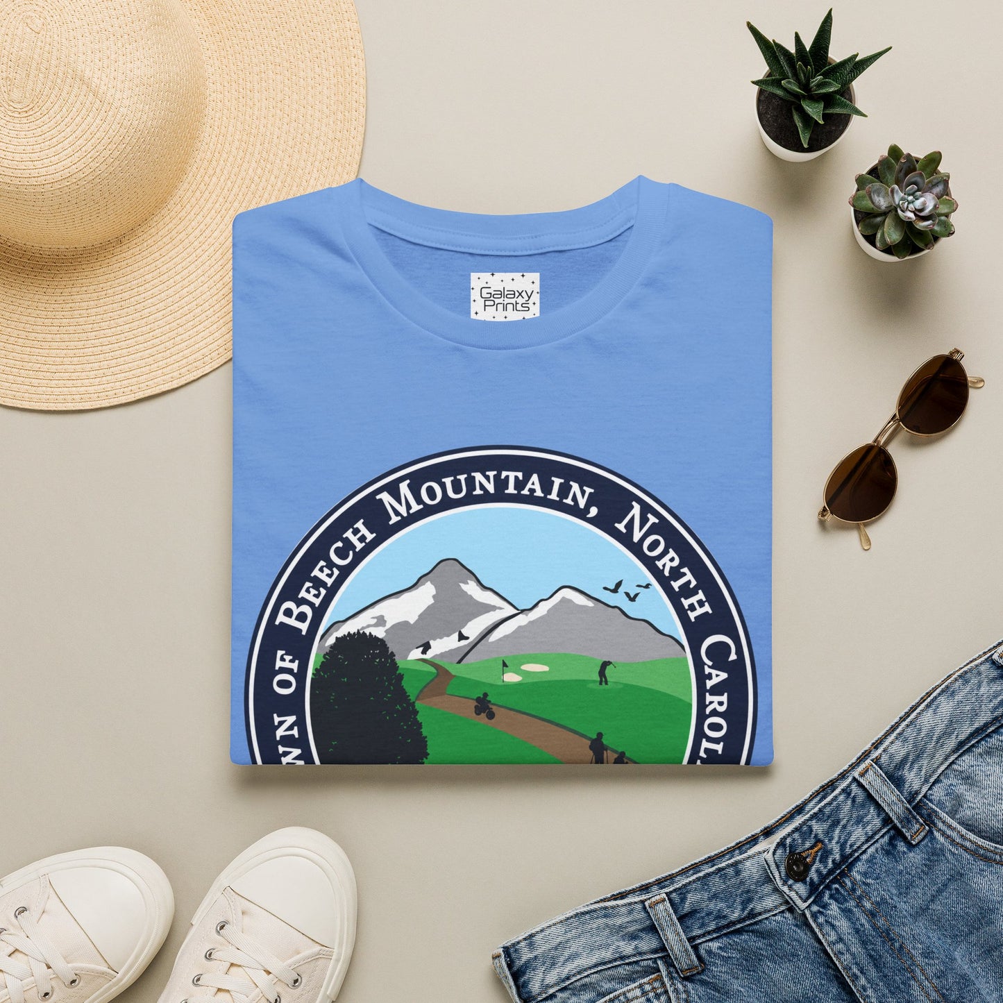 The Town of Beech Mountain, North Carolina Seal T-Shirt — Scenic Mountain Town Tee