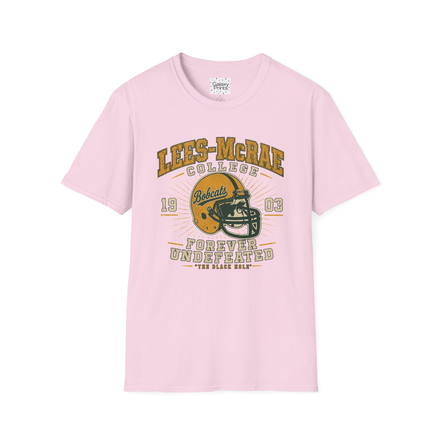 Lees-McRae College Bobcats Vintage Football T-Shirt — Forever Undefeated - The Black Hole