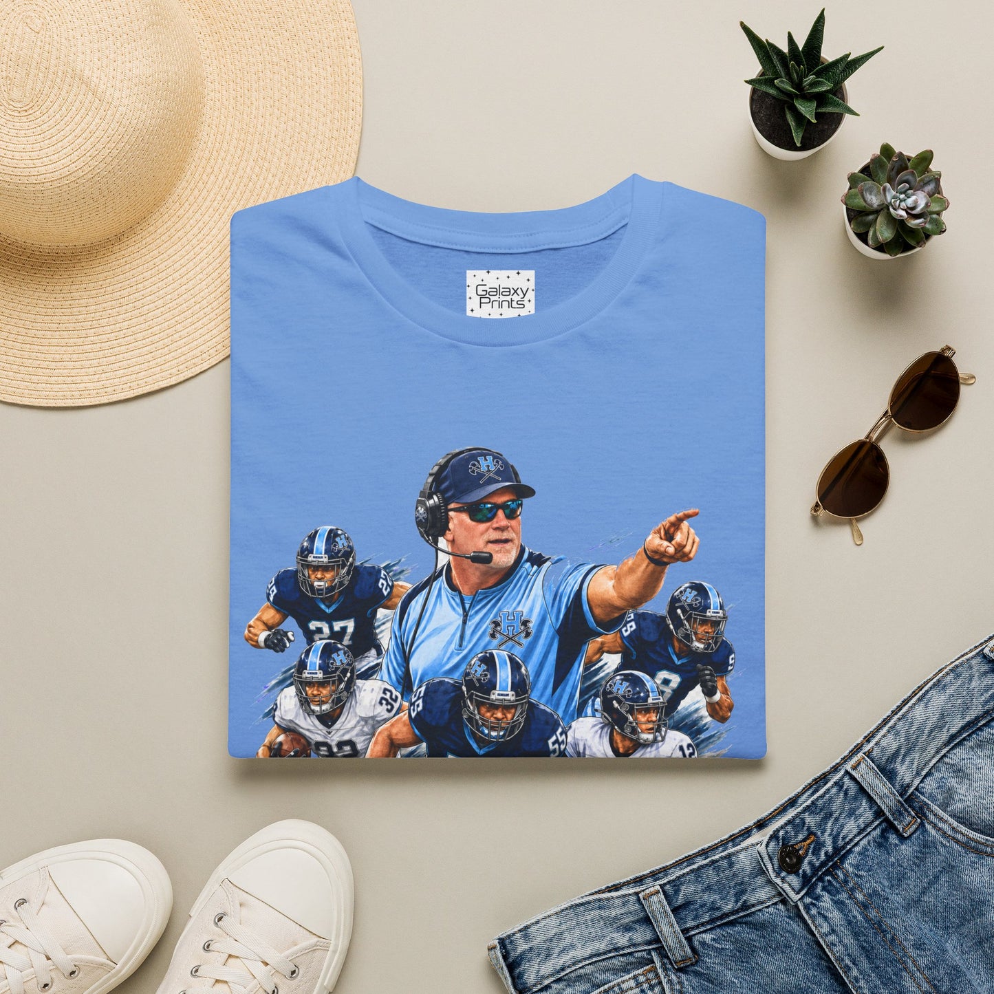 Hoggard Vikings Inspired - 1TEAM 1FAM -2  - Viking Helmet - Unisex T-Shirt 2