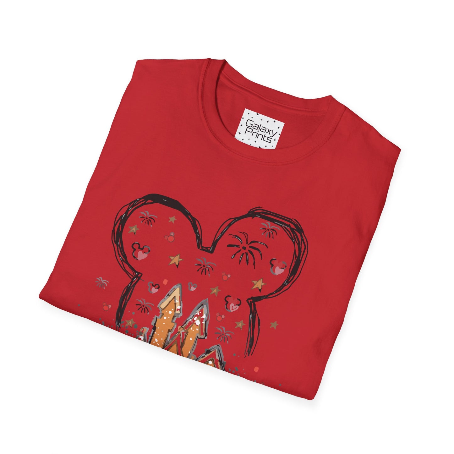 Unisex T-Shirt - DISNEY Inspired - 'Gingerbread Princess Castle with Fireworks'