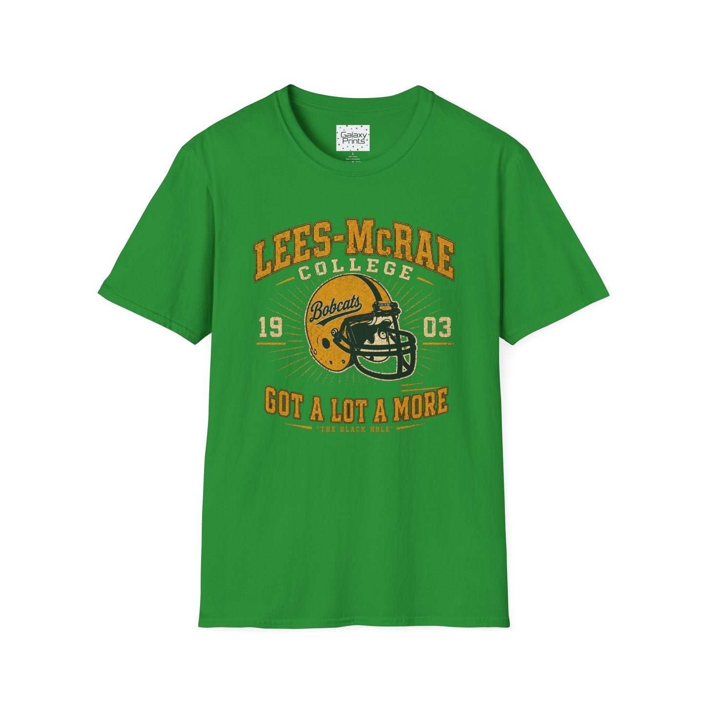 Lees-McRae College Bobcats Vintage Football T-Shirt — Got A Lot A More - The Black Hole